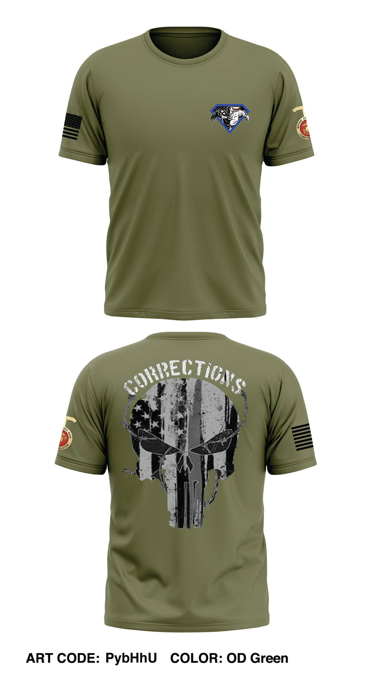 Brig CO, SES Bn, Camp Pendleton Store 1 Core Men's SS Performance Tee - PybHhU