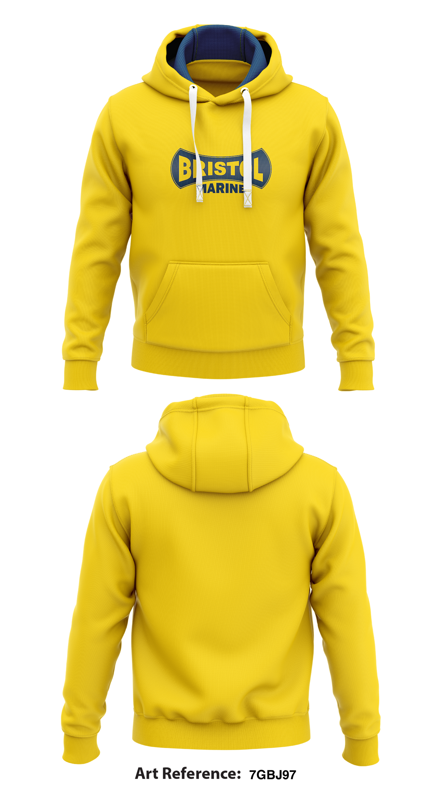 Bristol Marine Core Men's Hooded Performance Sweatshirt - 7GBj97