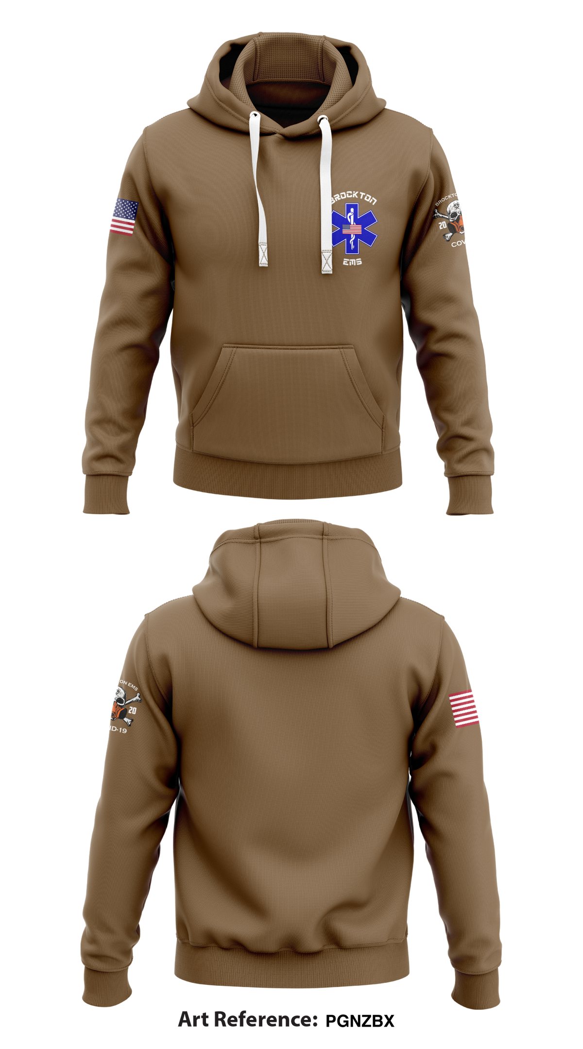 Brockton EMS Store 1 Core Men's Hooded Performance Sweatshirt - pgnzbx