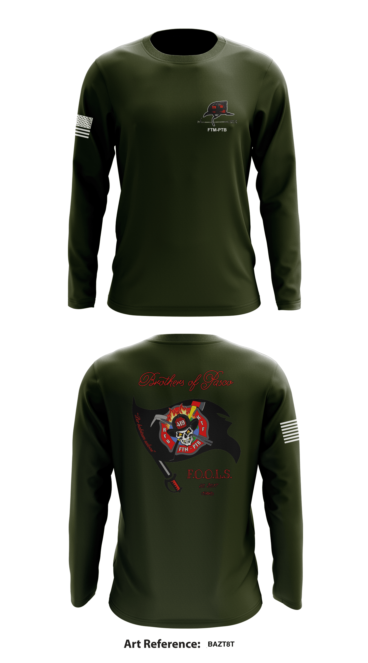 Brothers of Pasco F.O.O.L.S. Store 1 Core Men's LS Performance Tee - bazt8T