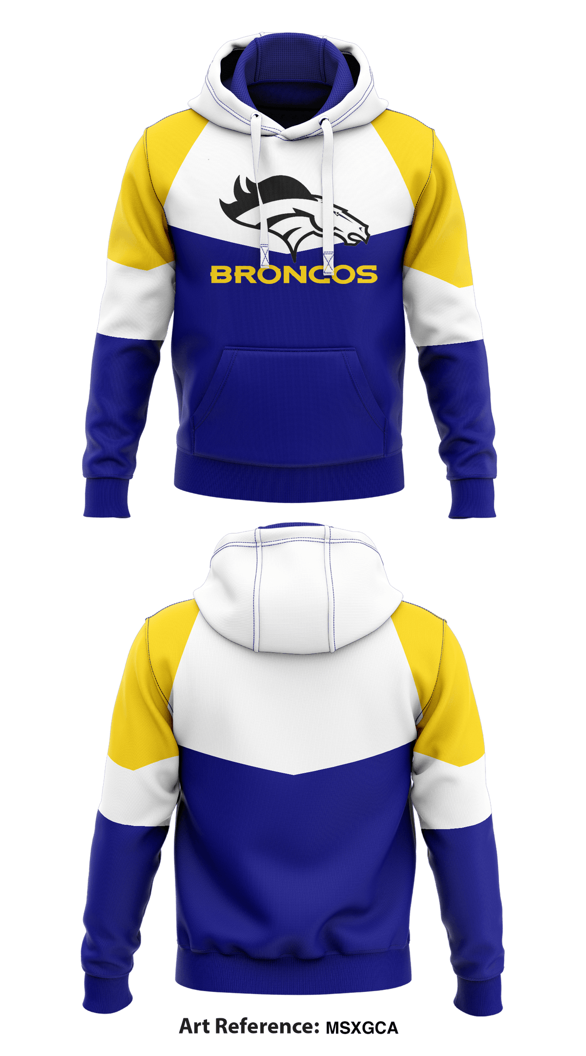 Burrillville Broncos Store 1 Core Men's Hooded Performance Sweatshirt - MsxgCa