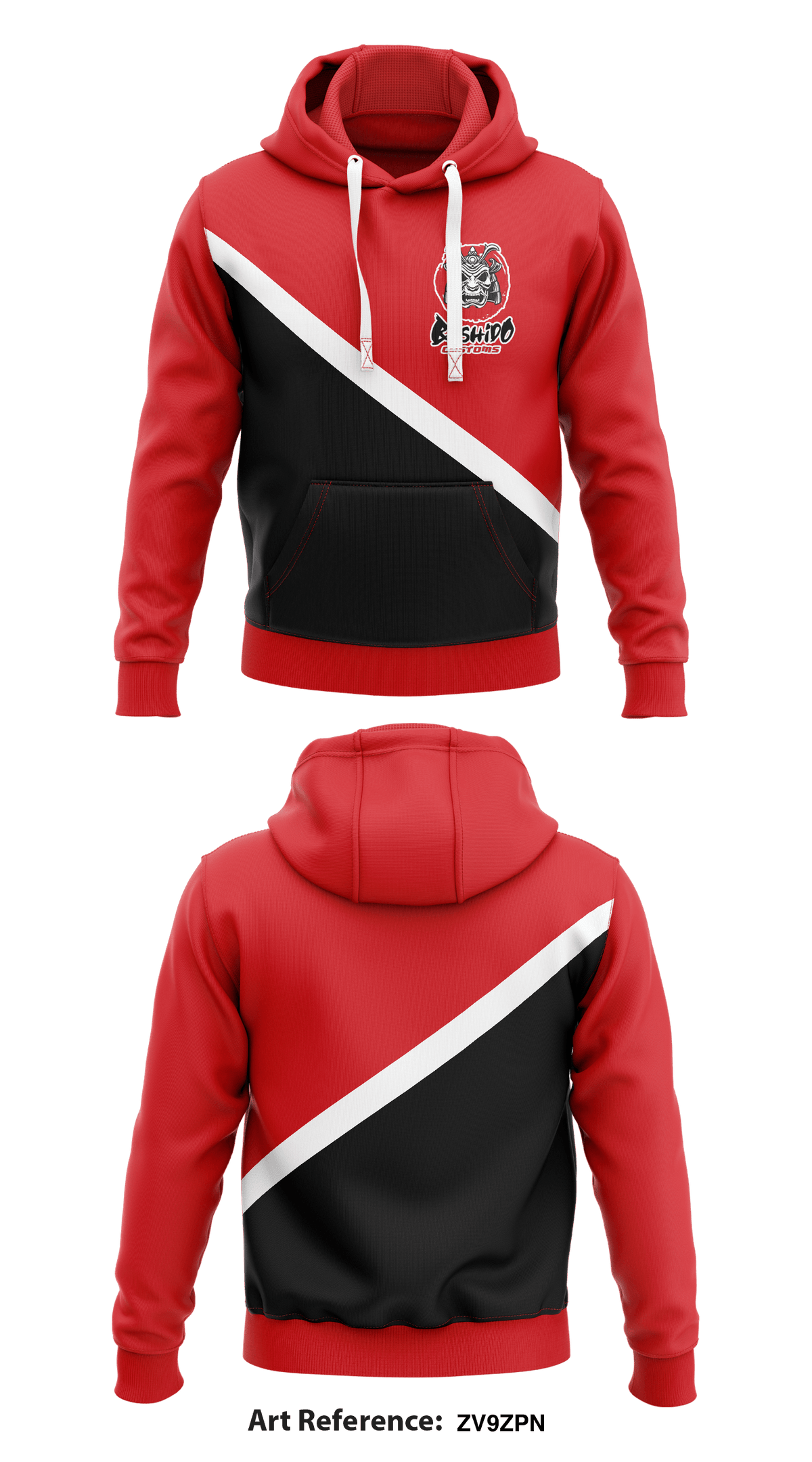 Bushido Customs Store 1 Core Men's Hooded Performance Sweatshirt - zV9zPn