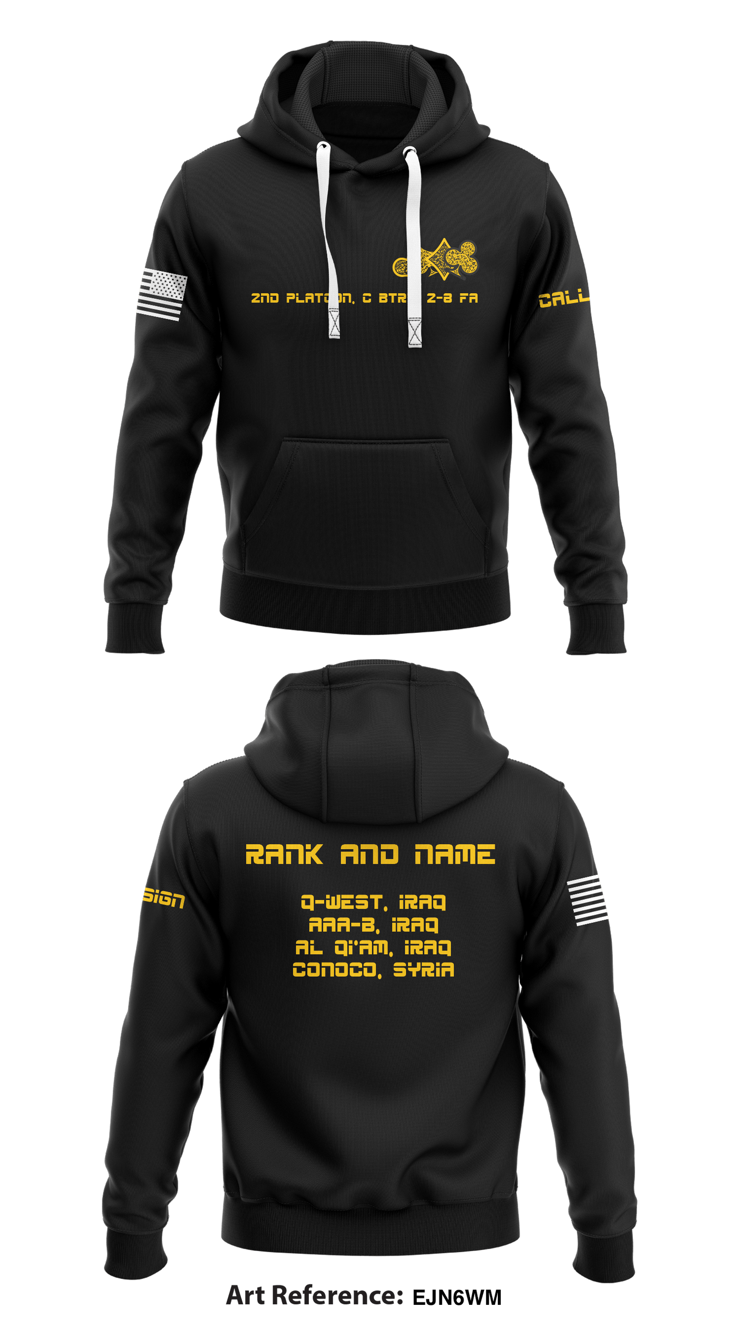 C Btry 2-8 FA Store 1 Core Men's Hooded Performance Sweatshirt - EJn6Wm