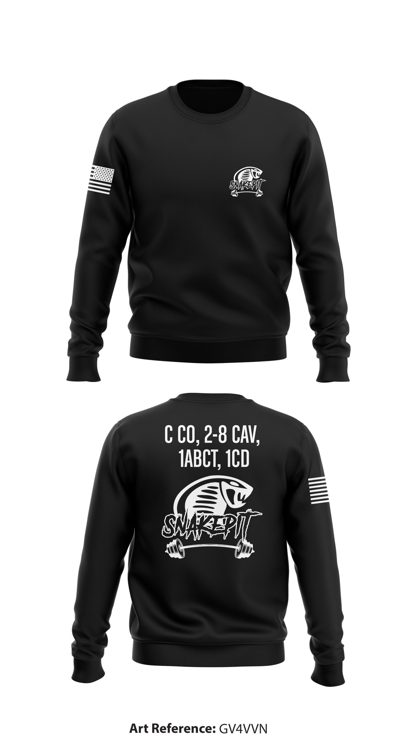 C CO, 2-8 CAV, 1ABCT, 1CD Store 1 Core Men's Crewneck Performance Sweatshirt - gv4Vvn