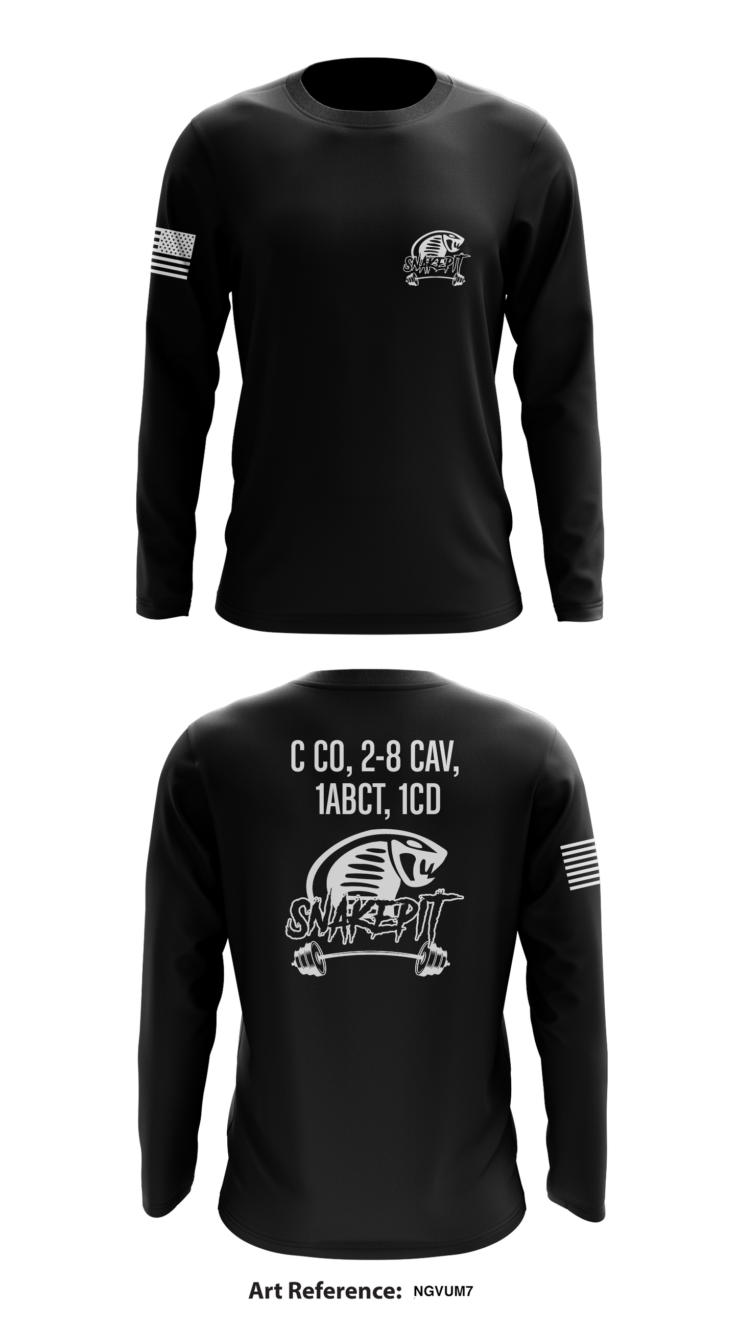 C CO, 2-8 CAV, 1ABCT, 1CD Store 1 Core Men's LS Performance Tee - NGVUm7
