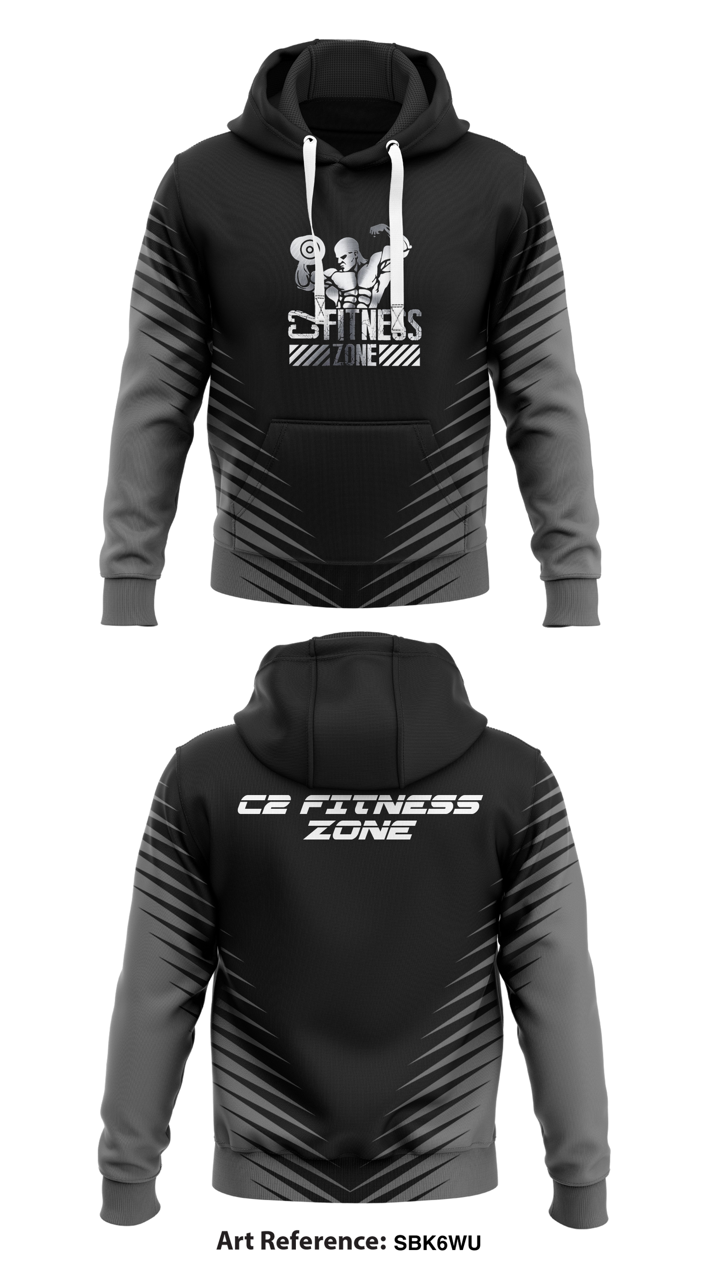 C2 Fitness Zone Store 1 Core Men's Hooded Performance Sweatshirt - SBk6Wu