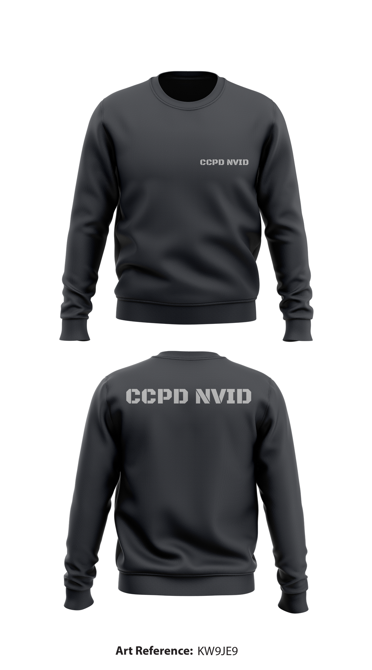 CCPD NVID Store 1 Core Men's Crewneck Performance Sweatshirt - Kw9JE9