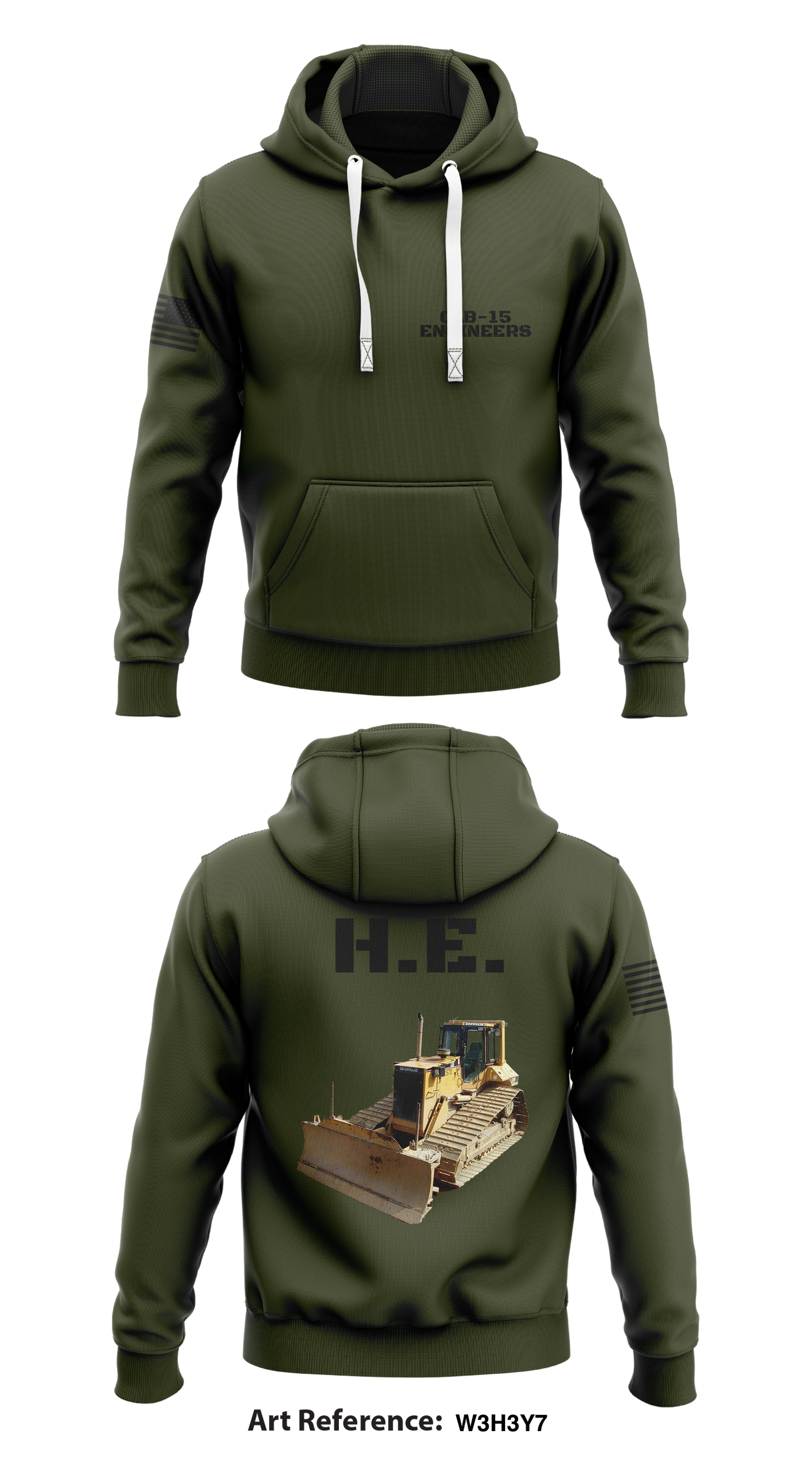 CLB-15 ENGINEERS Store 1 Core Men's Hooded Performance Sweatshirt - w3H3Y7