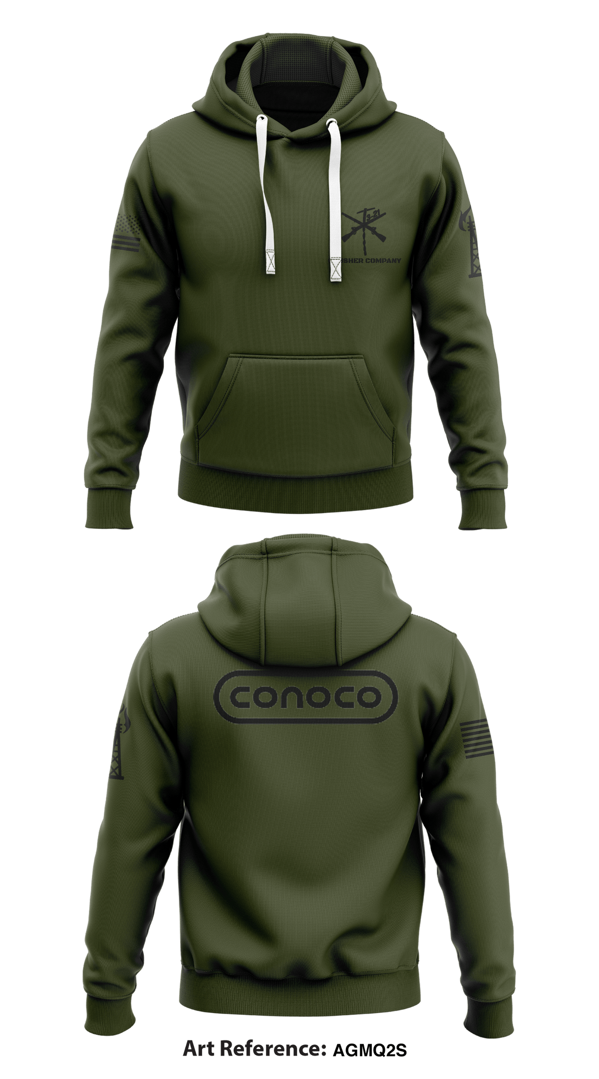 C Co, 3-21 Core Men's Hooded Performance Sweatshirt - AgmQ2S
