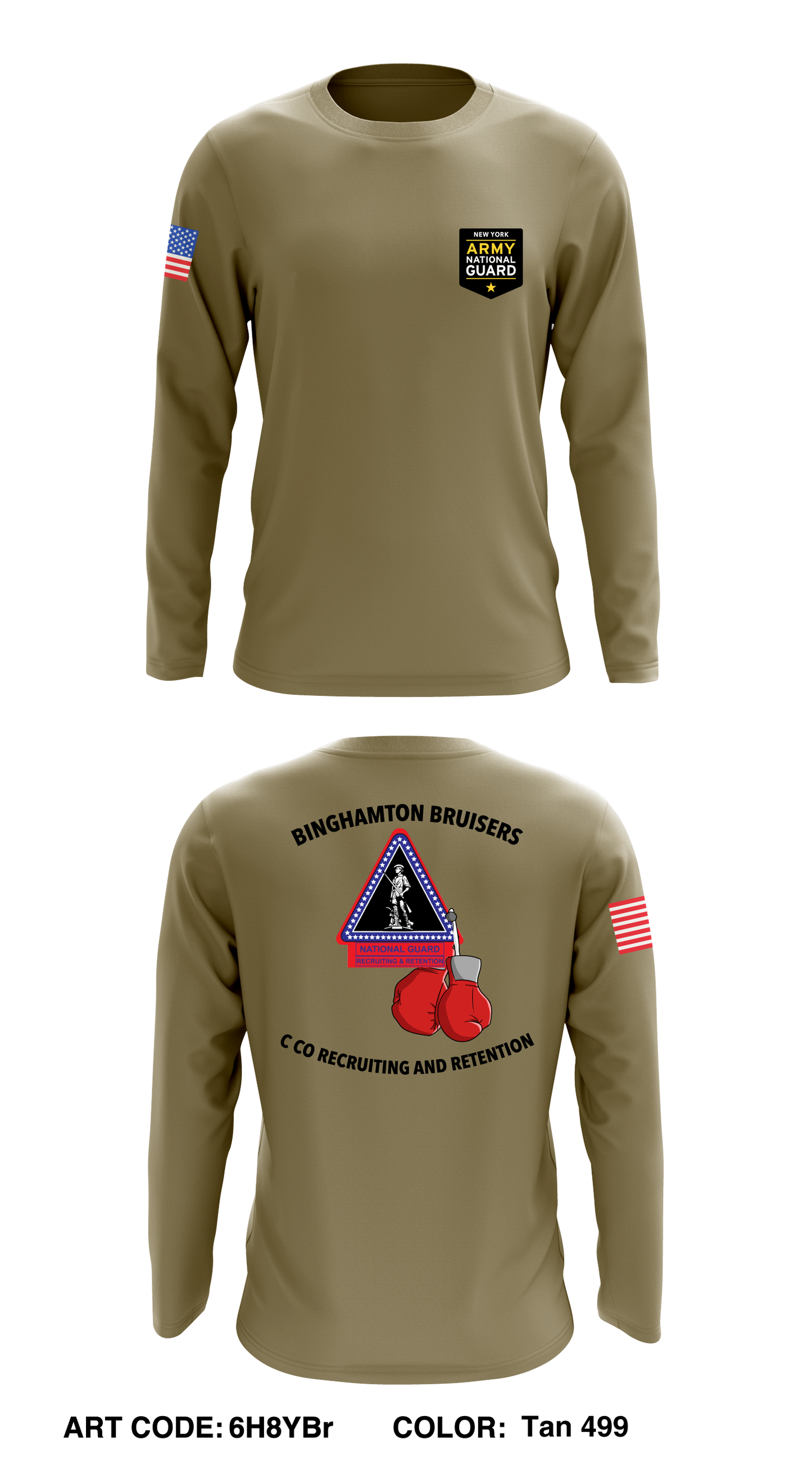 C Co Recruiting and Retention Core Men's LS Performance Tee - 6H8YBr