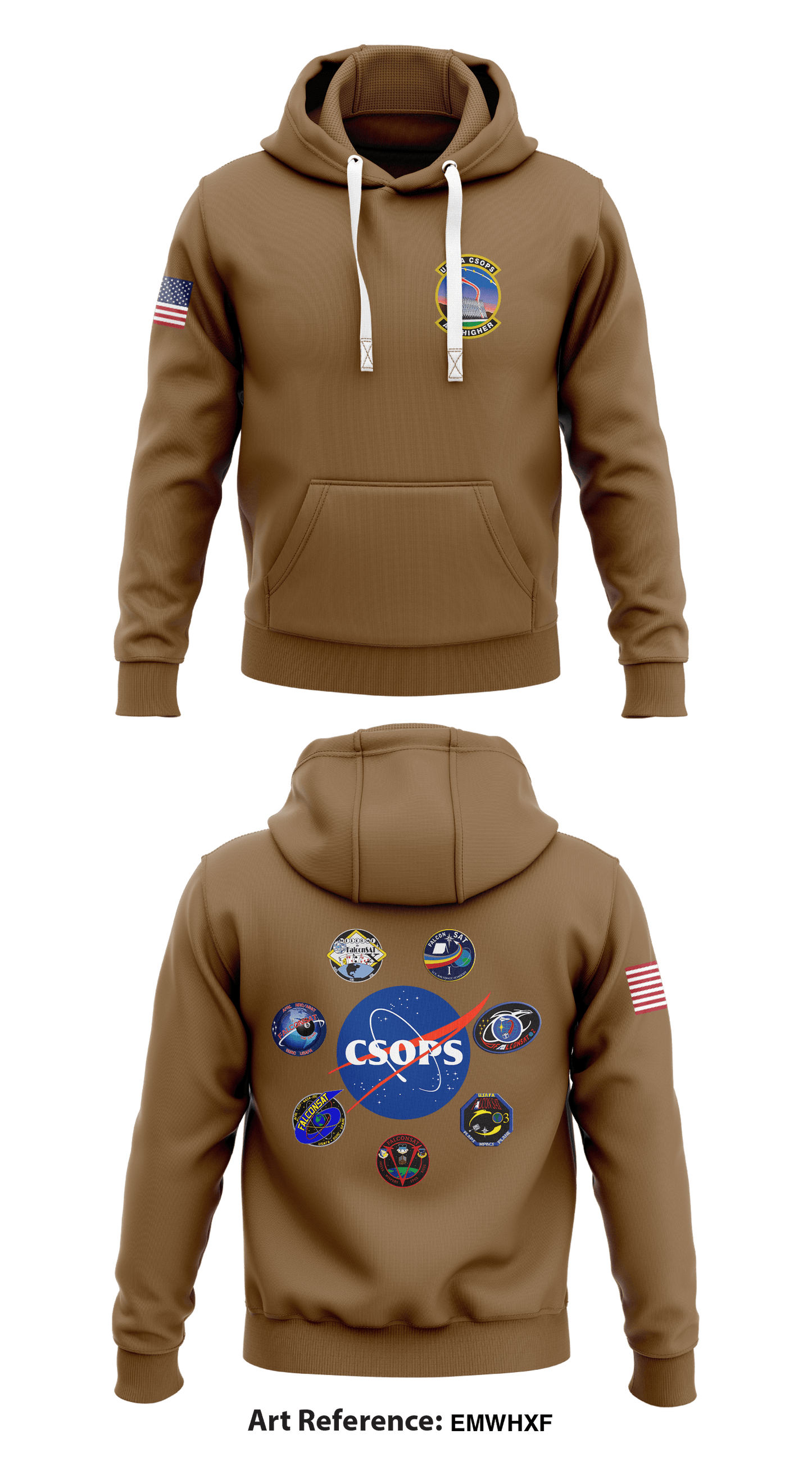 Cadet Space Operations Squadron (CSOPS) Store 1 Core Men's Hooded Performance Sweatshirt - EMwHXf