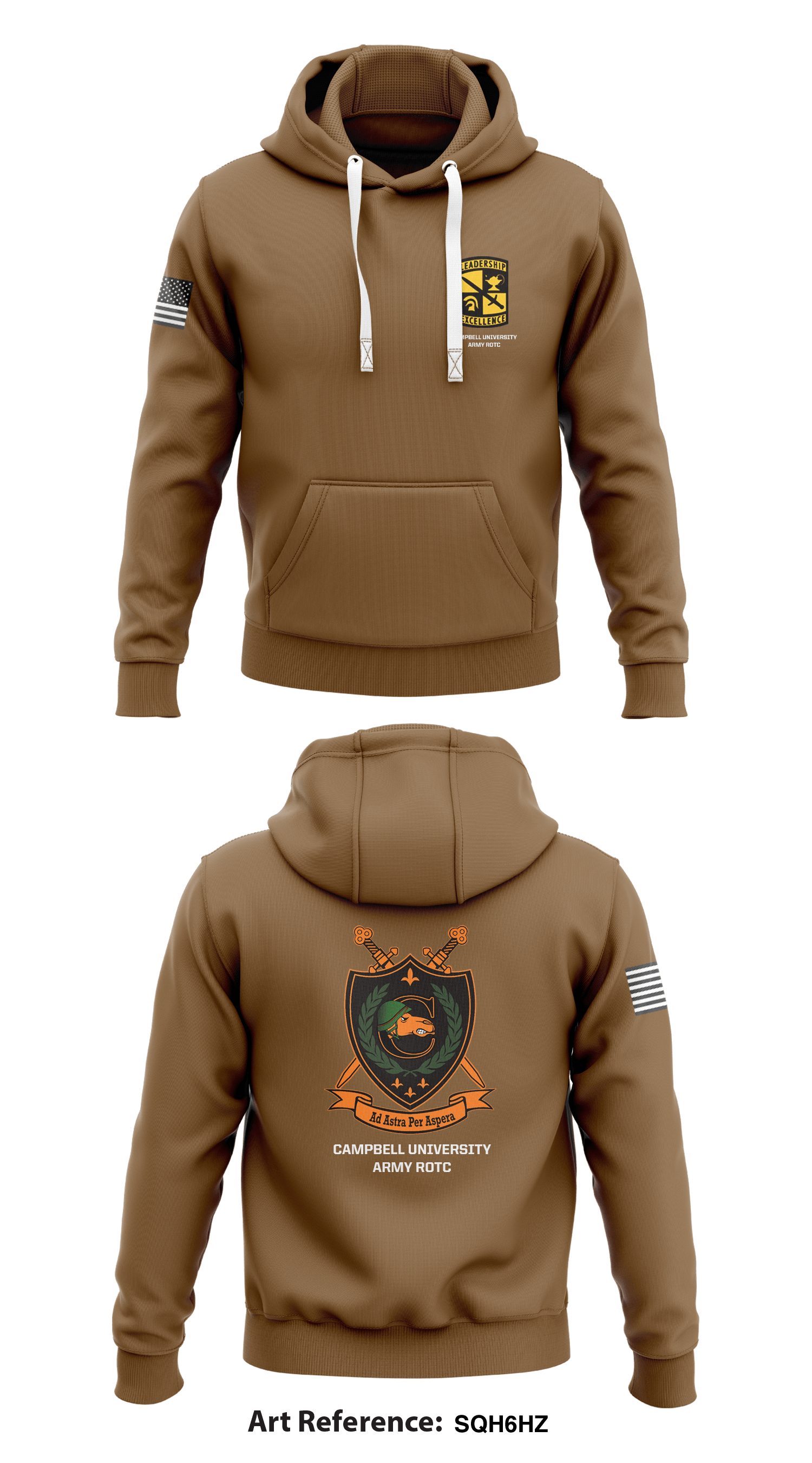 Campbell University Army ROTC Store 1 Core Men s Hooded Performance Sw Emblem Athletic