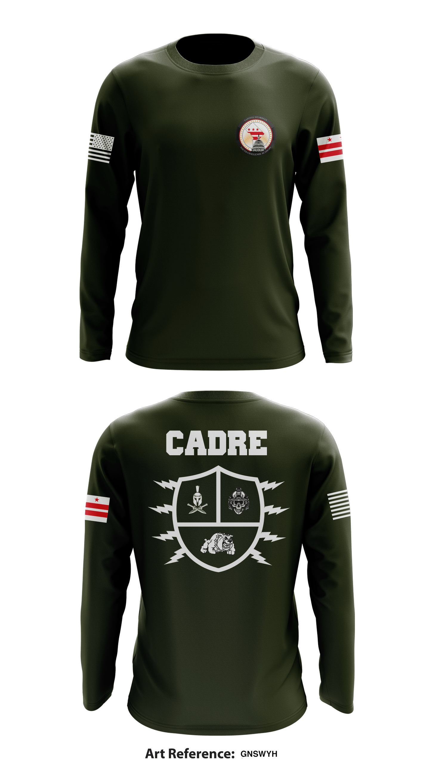 Capital Guardián Youth Challenge Academy Store 1 Core Men's LS Performance Tee - GNSwyH