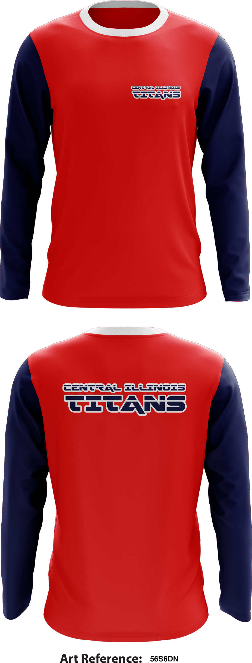 Central Illinois Titans Store 1 Core Men's LS Performance Tee - 56S6DN