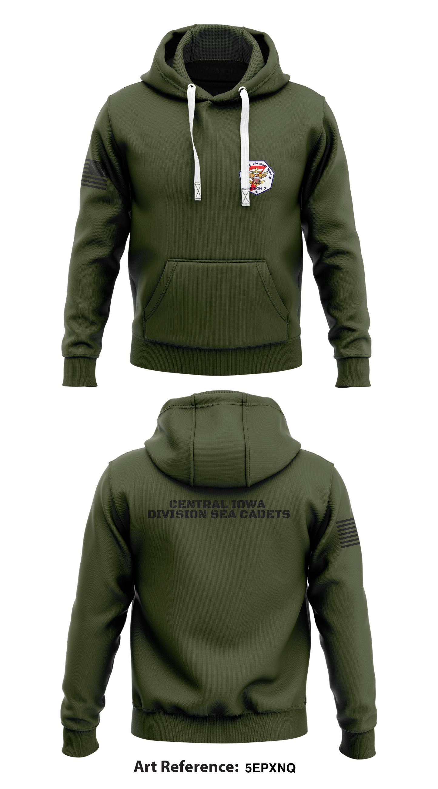 Central Iowa Division Sea Cadets Store 1 Core Men's Hooded Performance Sweatshirt - 5EPxnq