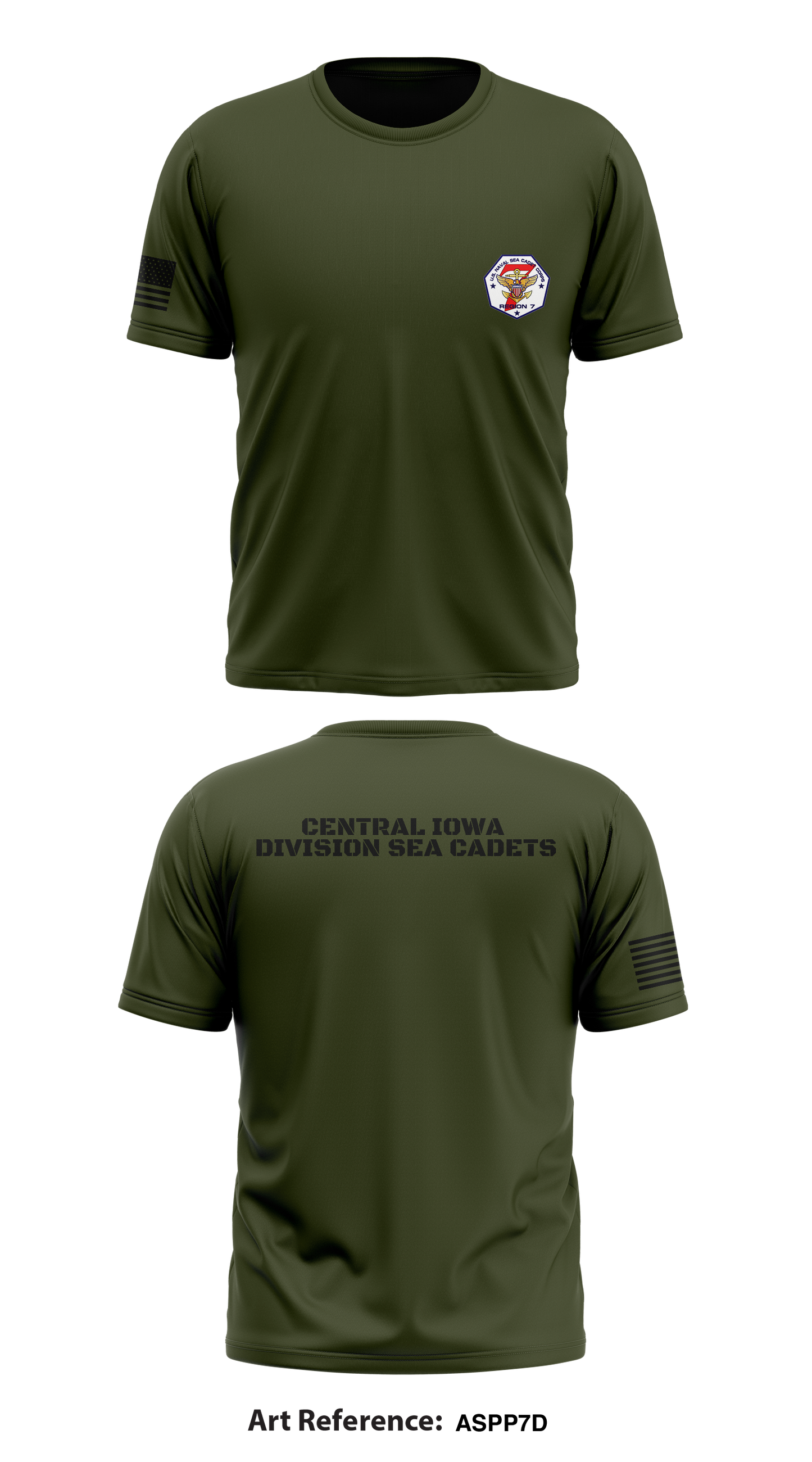 Central Iowa Division Sea Cadets Store 1 Core Men's SS Performance Tee - AsPP7D