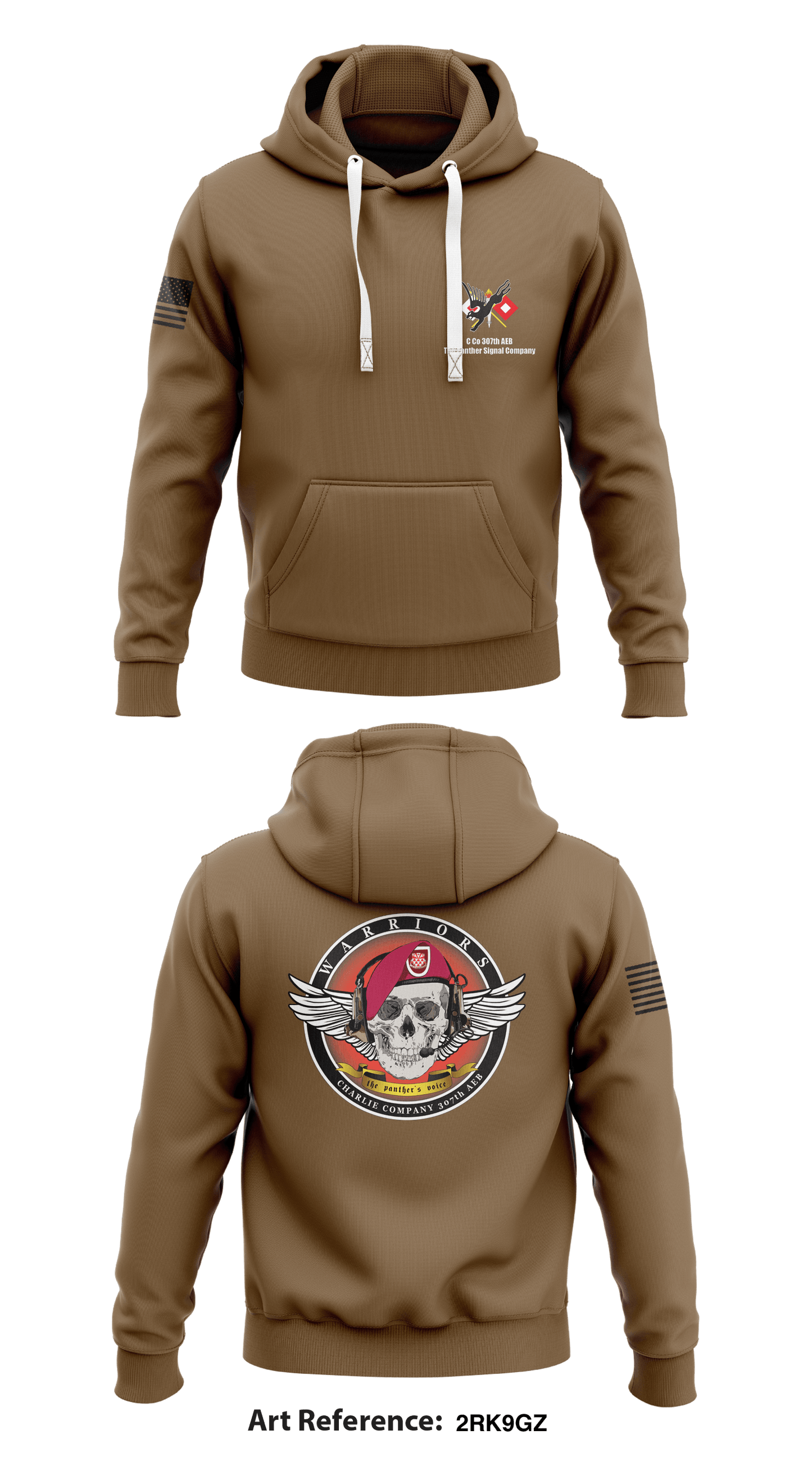 Charlie Company 37th AEB Store 1 Core Men's Hooded Performance Sweatshirt - 2Rk9Gz