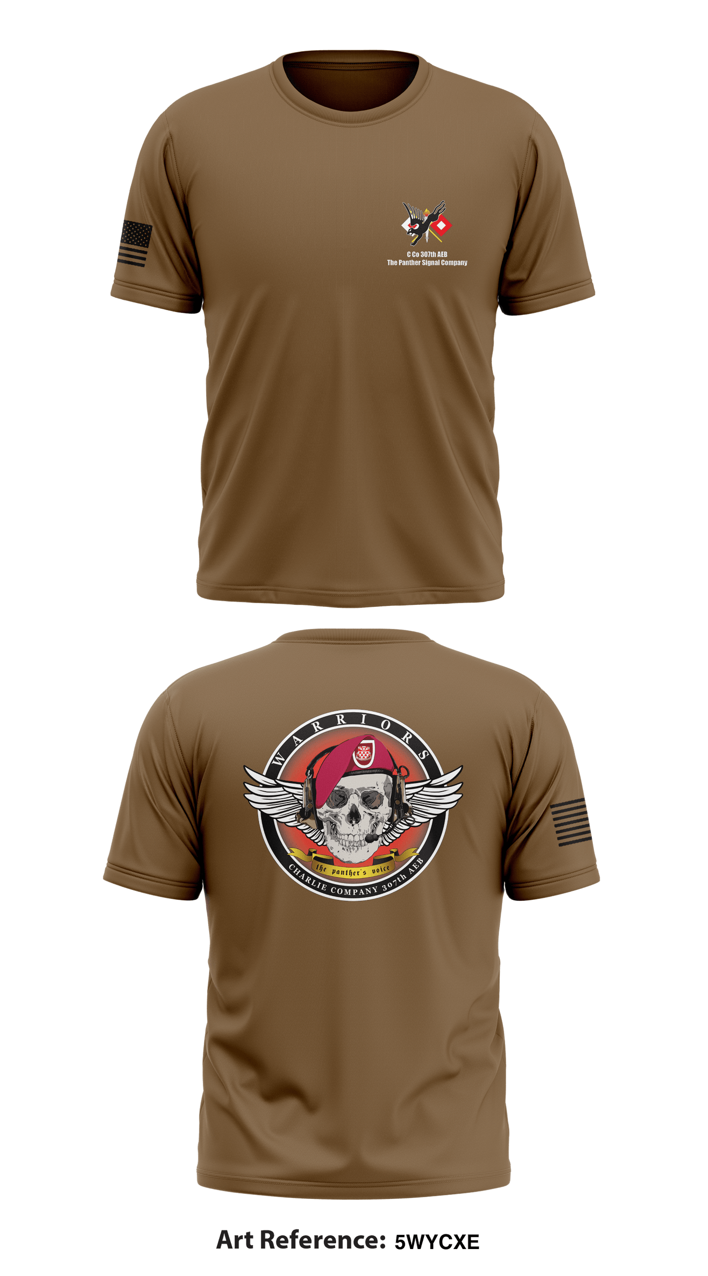 Charlie Company 307th AEB Store 1 Core Men's SS Performance Tee - 5WYCXe
