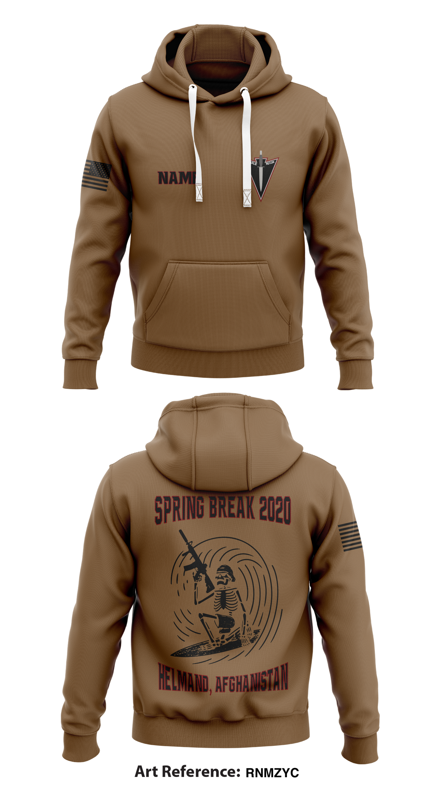 CUSTOM Charlie Troop, 3-71 CAV Store 1 Core Men's Hooded Performance Sweatshirt - rnmzYc