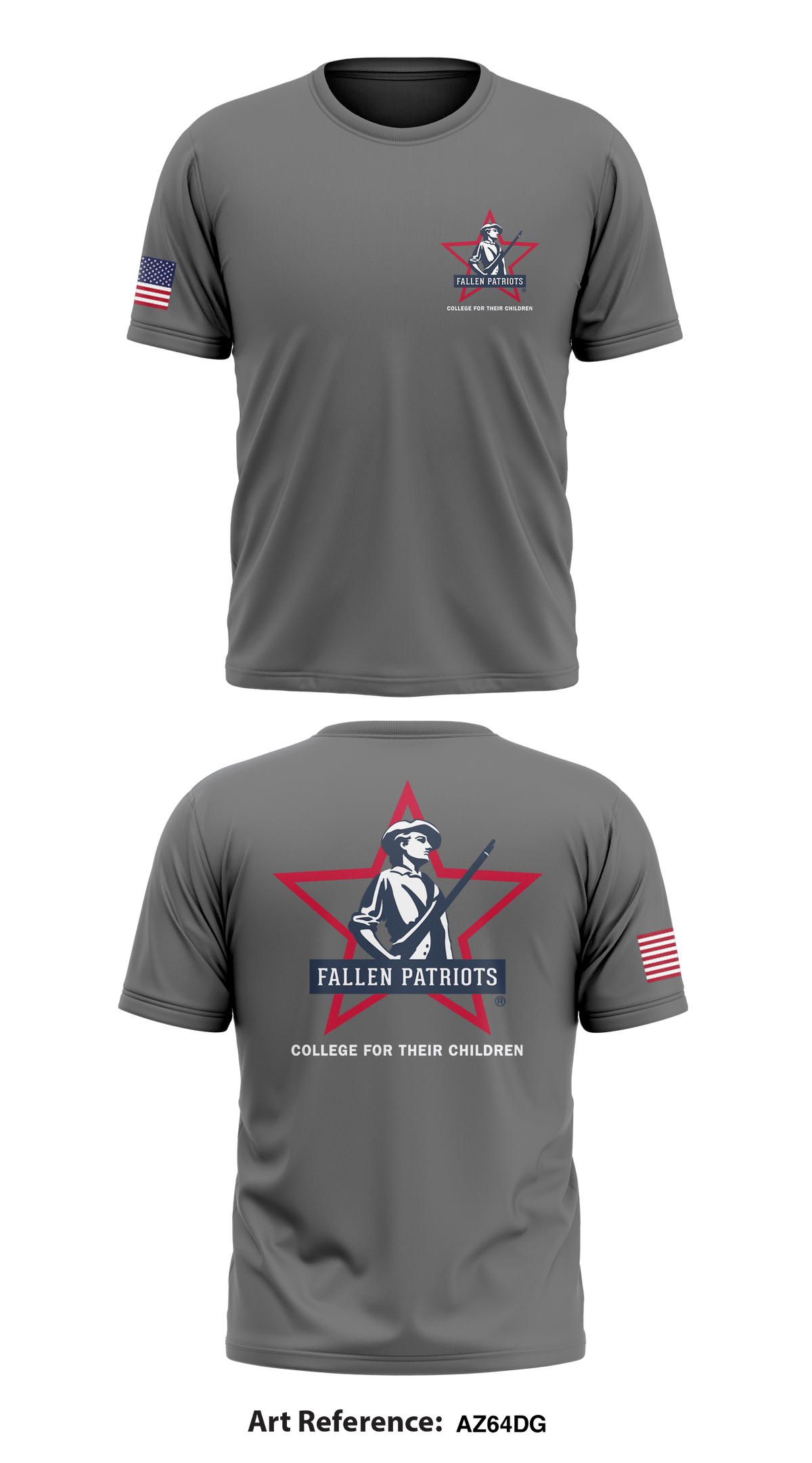 Children of Fallen Patriots Store 1 Core Men's SS Performance Tee - AZ64DG