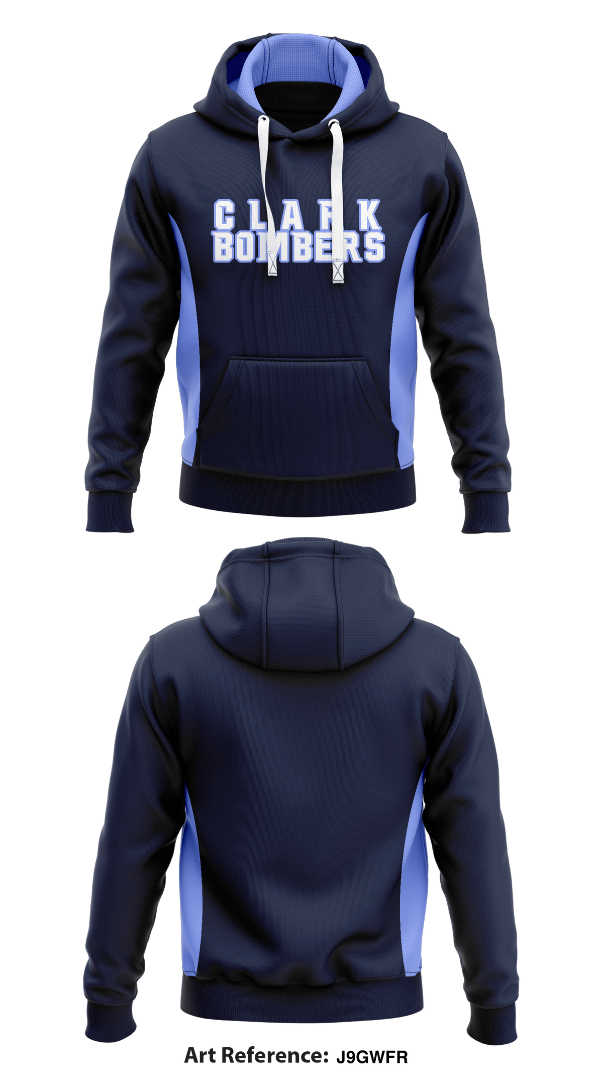 Clark Bombers Store 1 Core Men's Hooded Performance Sweatshirt - J9gWFR