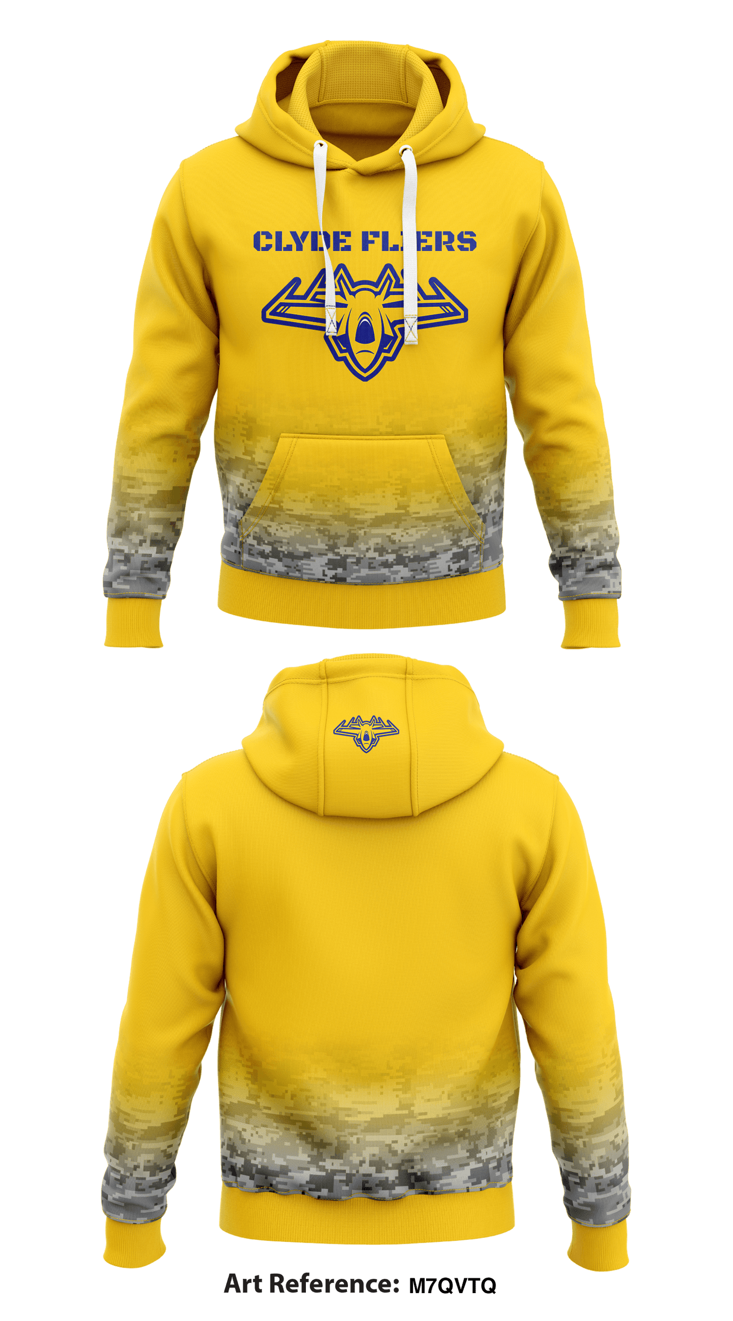 Clyde Fliers Store 1 Core Men's Hooded Performance Sweatshirt - M7qVtQ