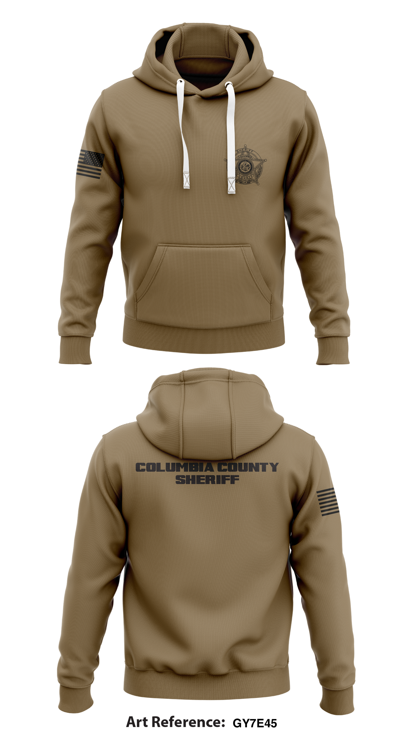 Columbia County Sheriff Store 1 Core Men's Hooded Performance Sweatshirt - gy7e45