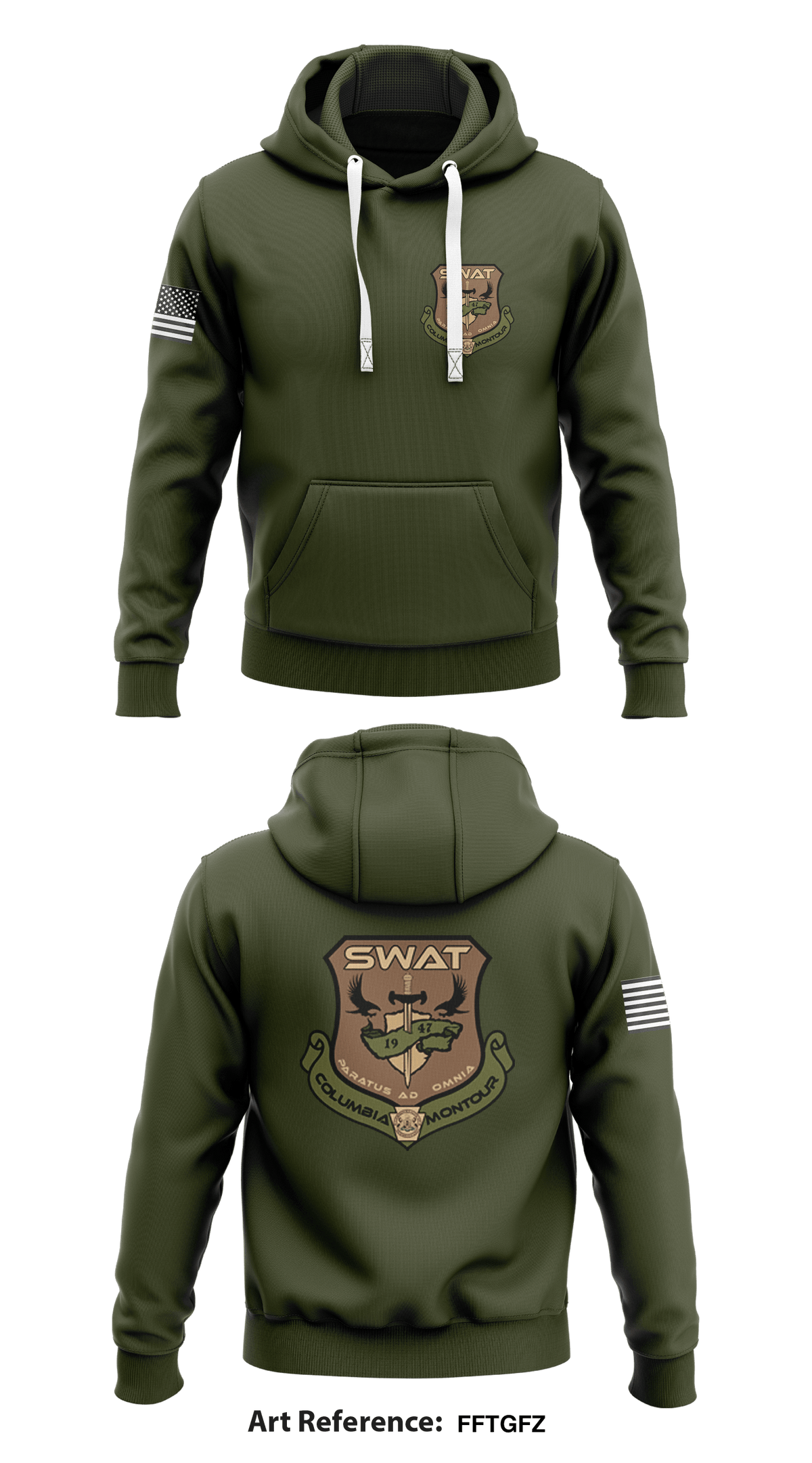 Columbia-Montour SWAT Store 1 Core Men's Hooded Performance Sweatshirt - FFtgFZ