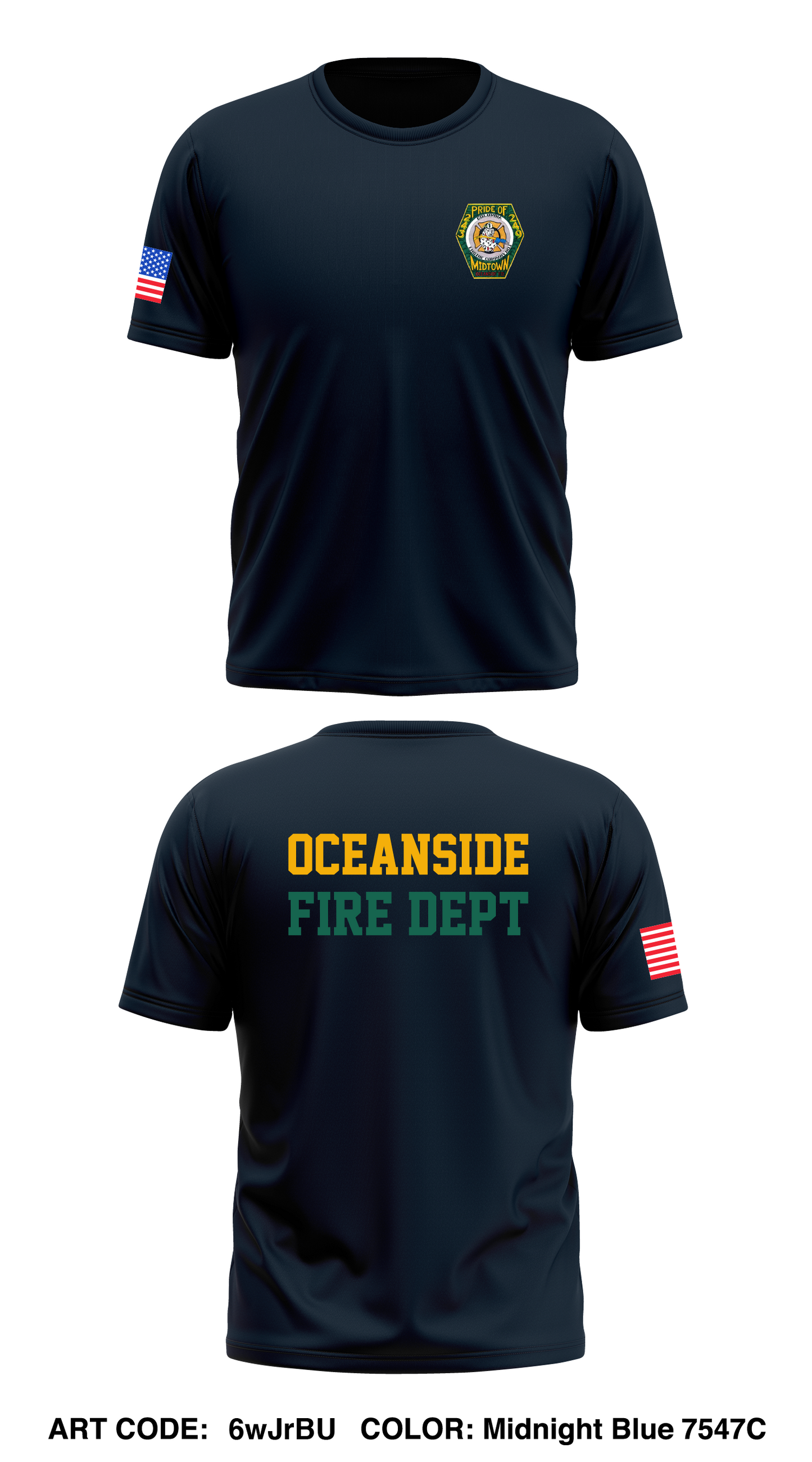 Columbia Engine Company #1 Store 1 Core Men's SS Performance Tee - 6wJrBU