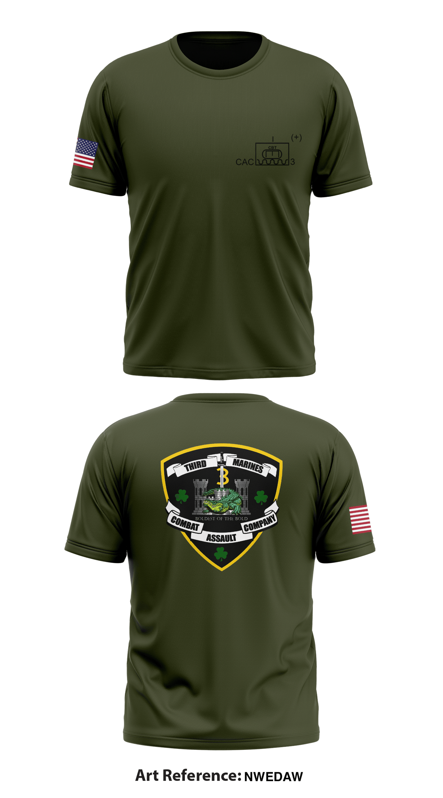 Combat Assault Company Core Men's SS Performance Tee - NwedaW