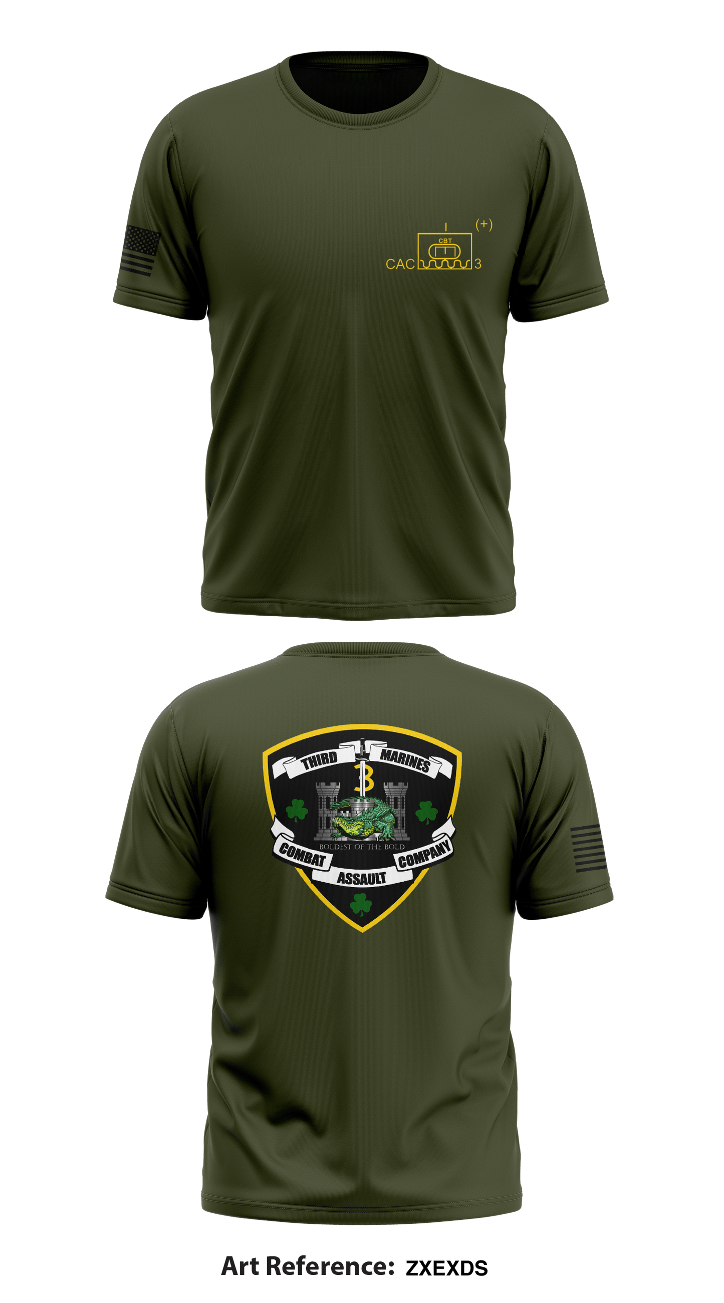 Combat Assault Company Core Men's SS Performance Tee - ZXeXDS