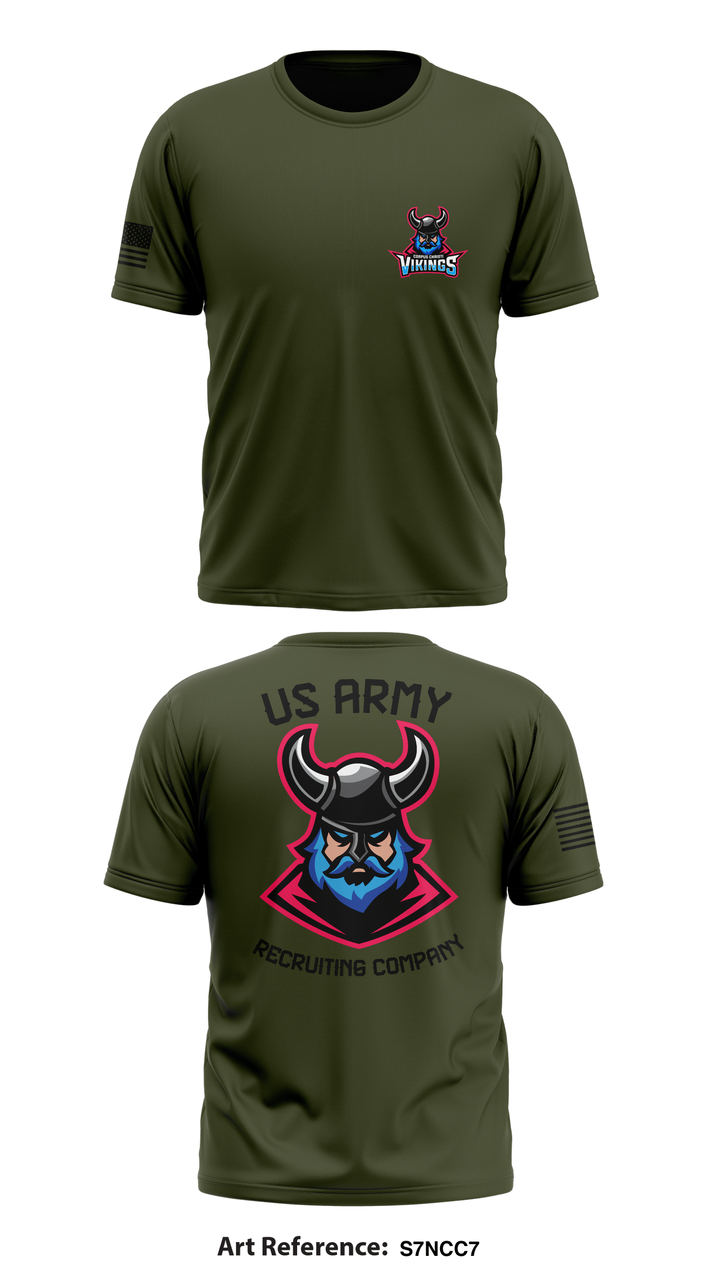 CORPUS CHRISTI US ARMY RECRUITING COMPANY Store 1 Core Men's SS Performance Tee - S7ncc7