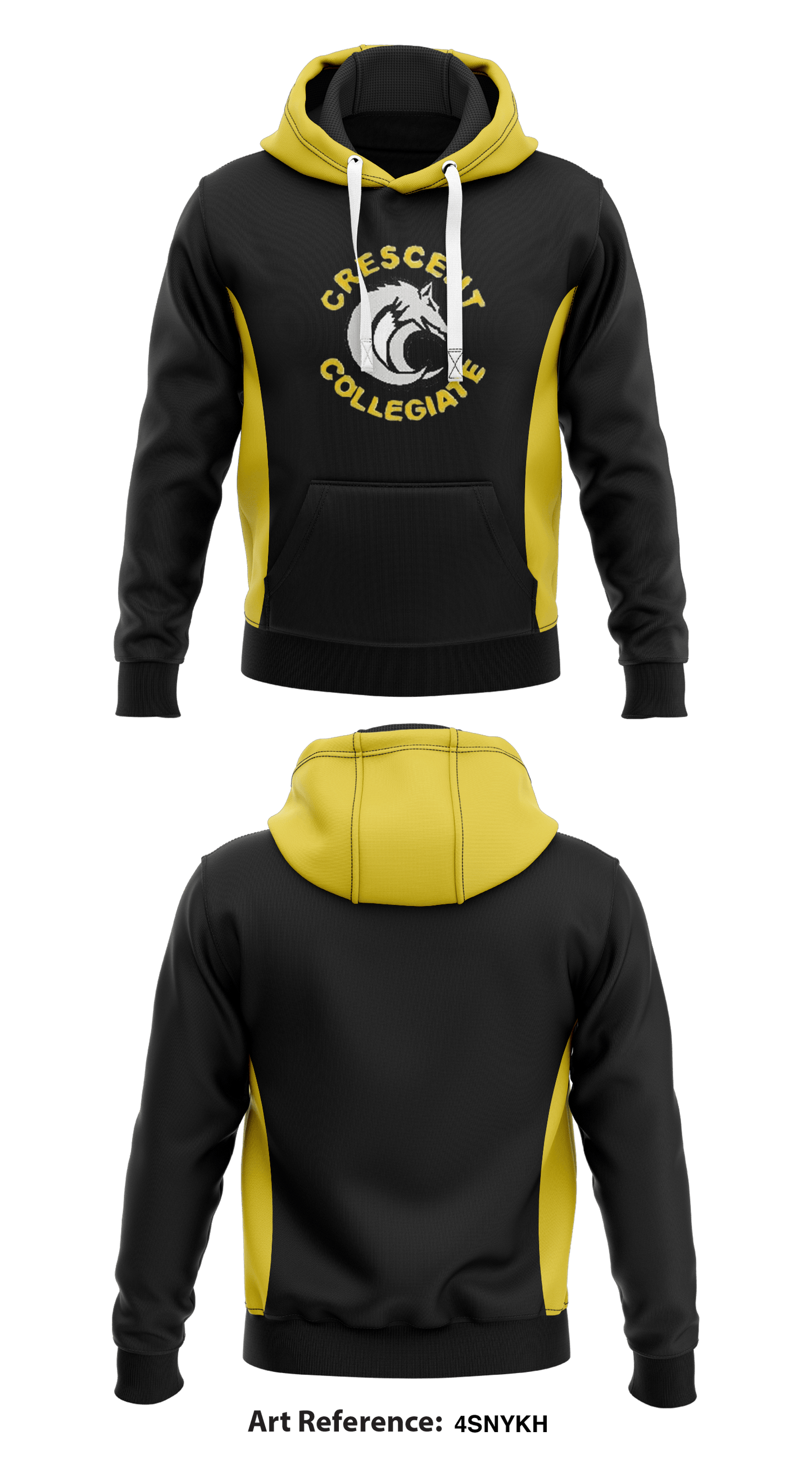Crescent Coyotes Store 1 Core Men's Hooded Performance Sweatshirt - 4SNyKH