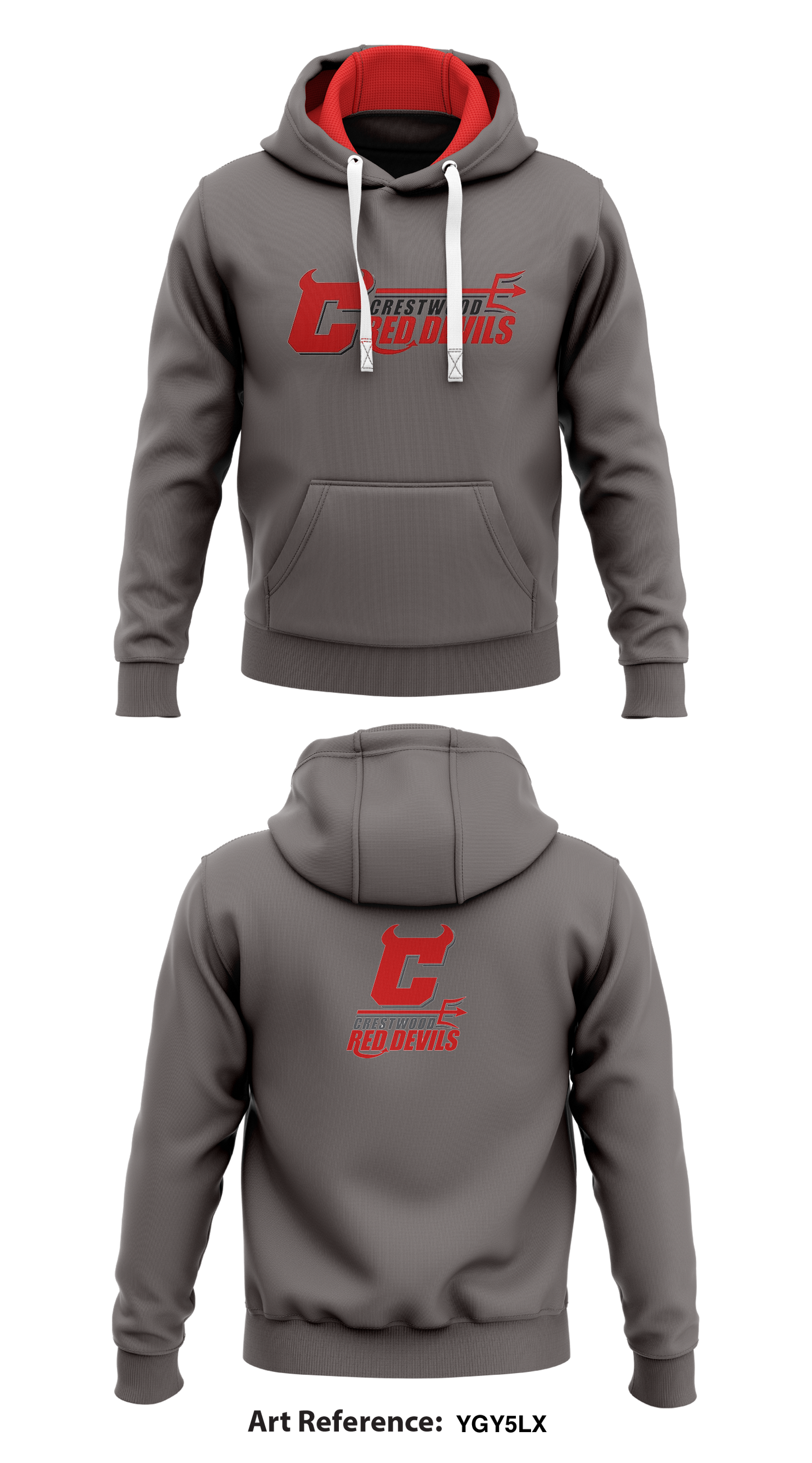 Crestwood Rebels Store 1 Core Men's Hooded Performance Sweatshirt - yGy5LX