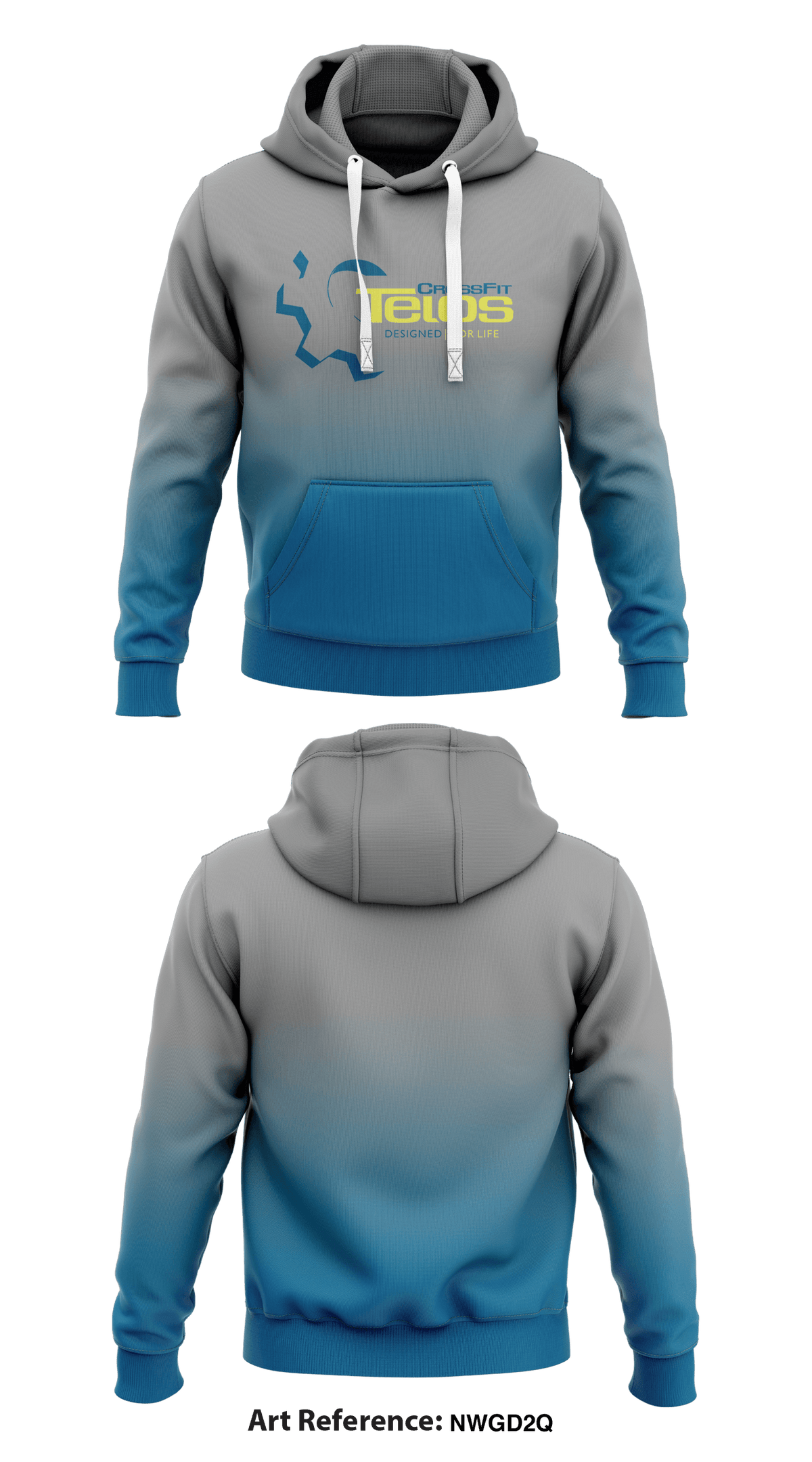 CrossFit Telos Store 1 Core Men's Hooded Performance Sweatshirt - nWgD2Q