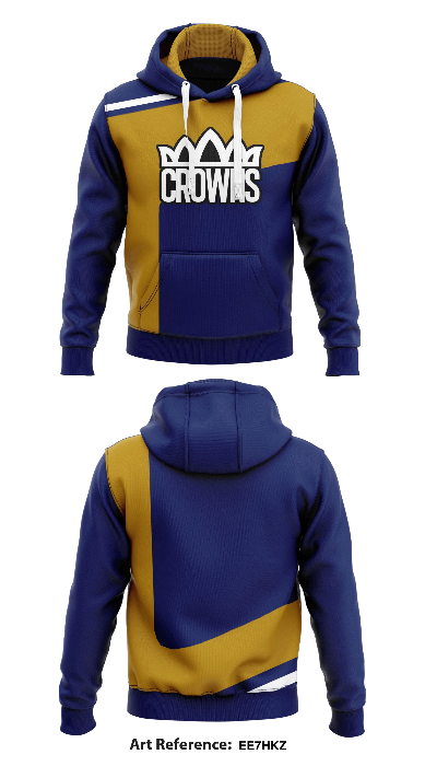 Crowns Core Men's Hooded Performance Sweatshirt - ee7hkz