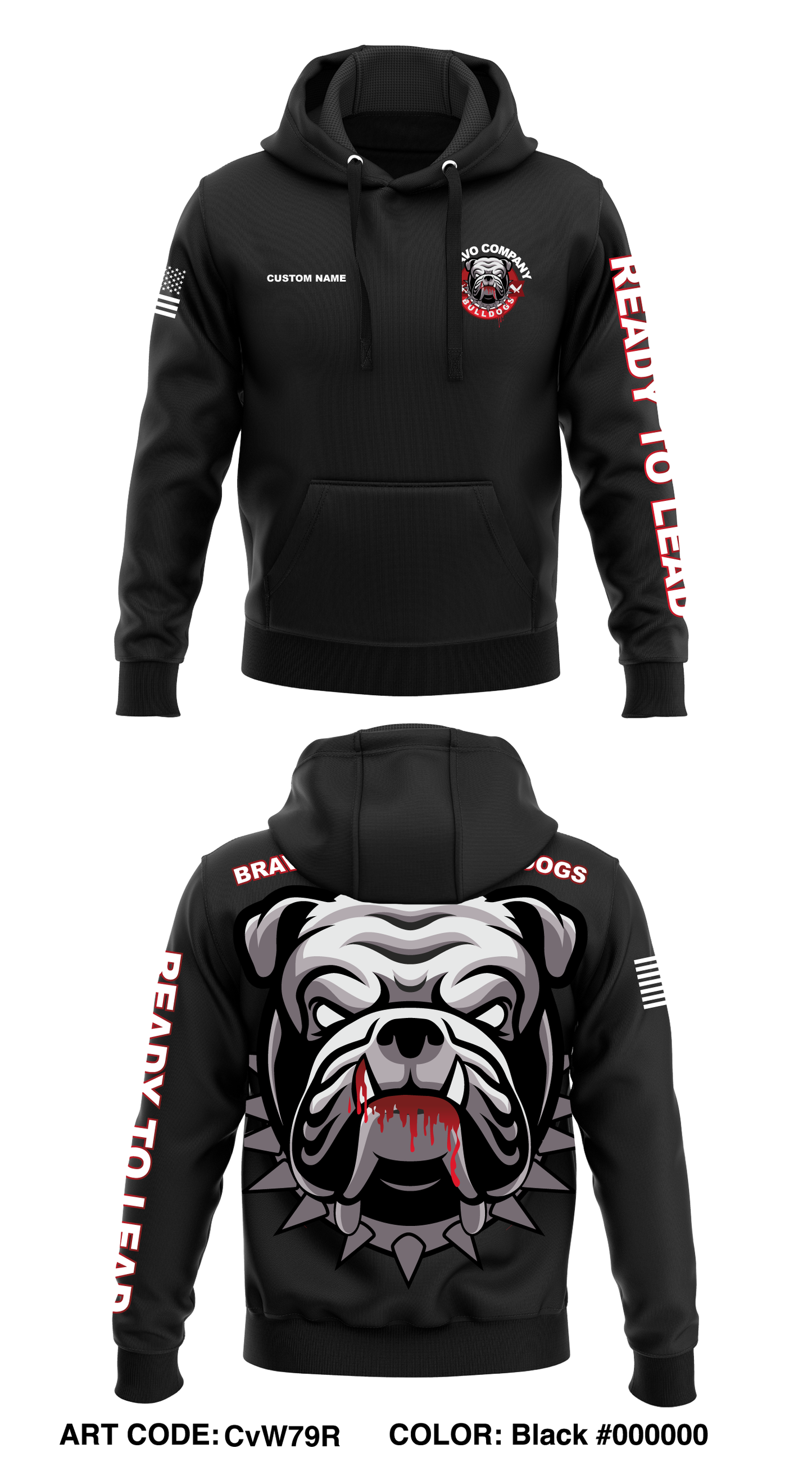CUSTOM 266th QM Core Men's Hooded Performance Sweatshirt - CvW79R