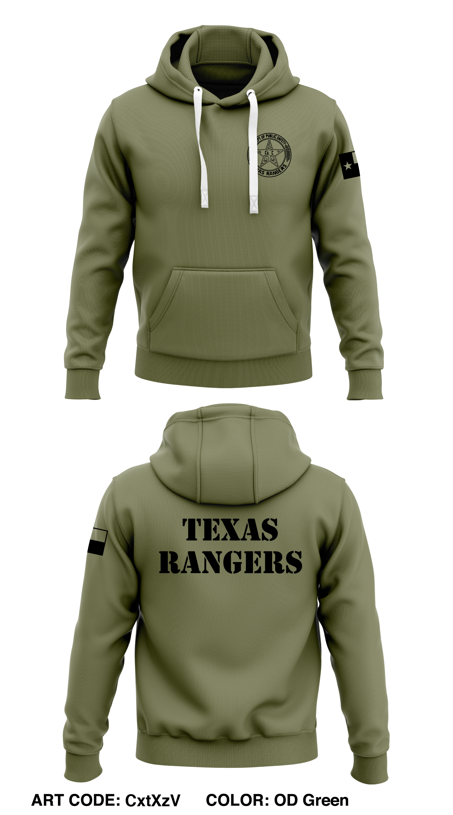 Texas Rangers Store 1 Core Men's Hooded Performance Sweatshirt