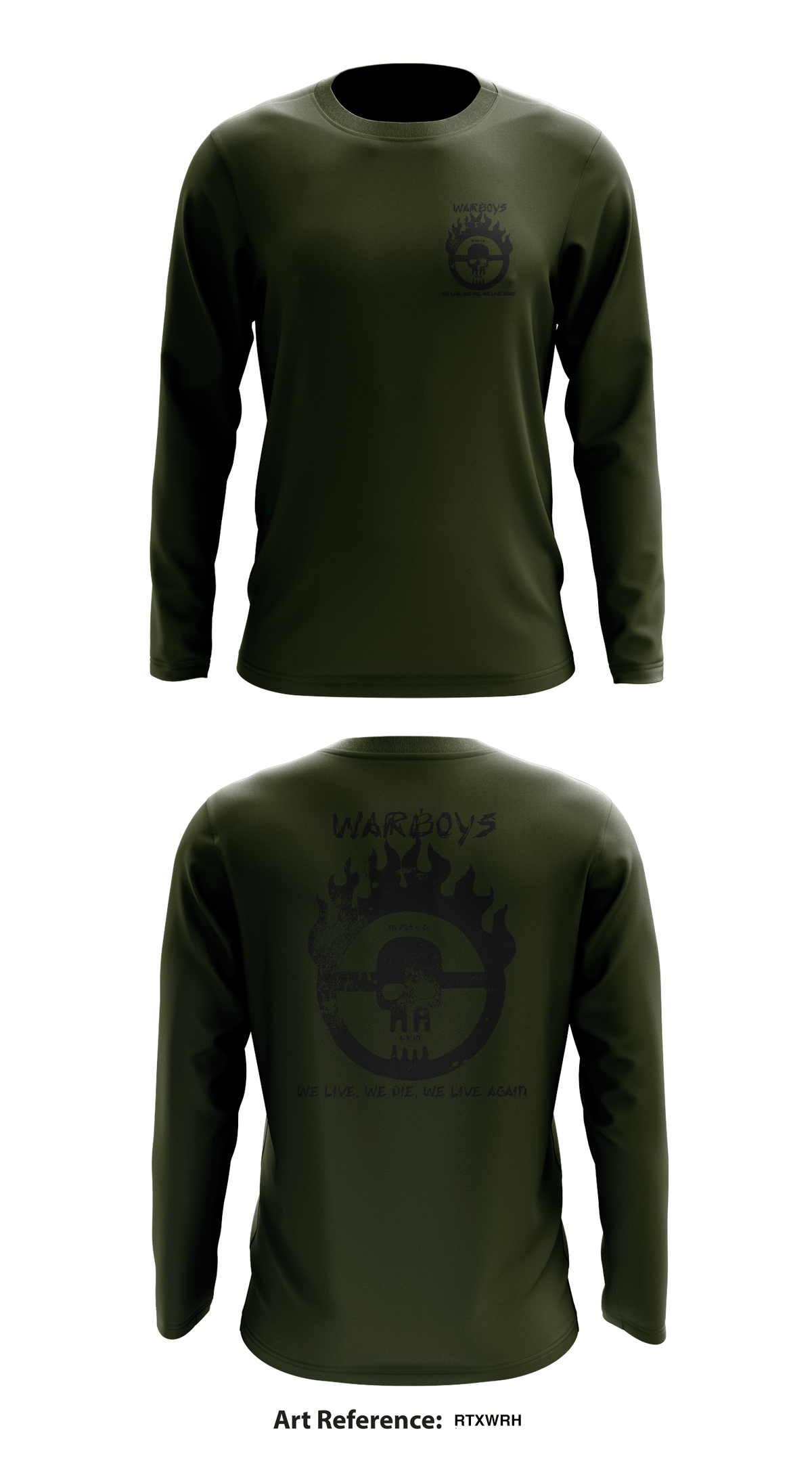 D 4-31 Warboys Store 1 Core Men's LS Performance Tee - rTXWRh