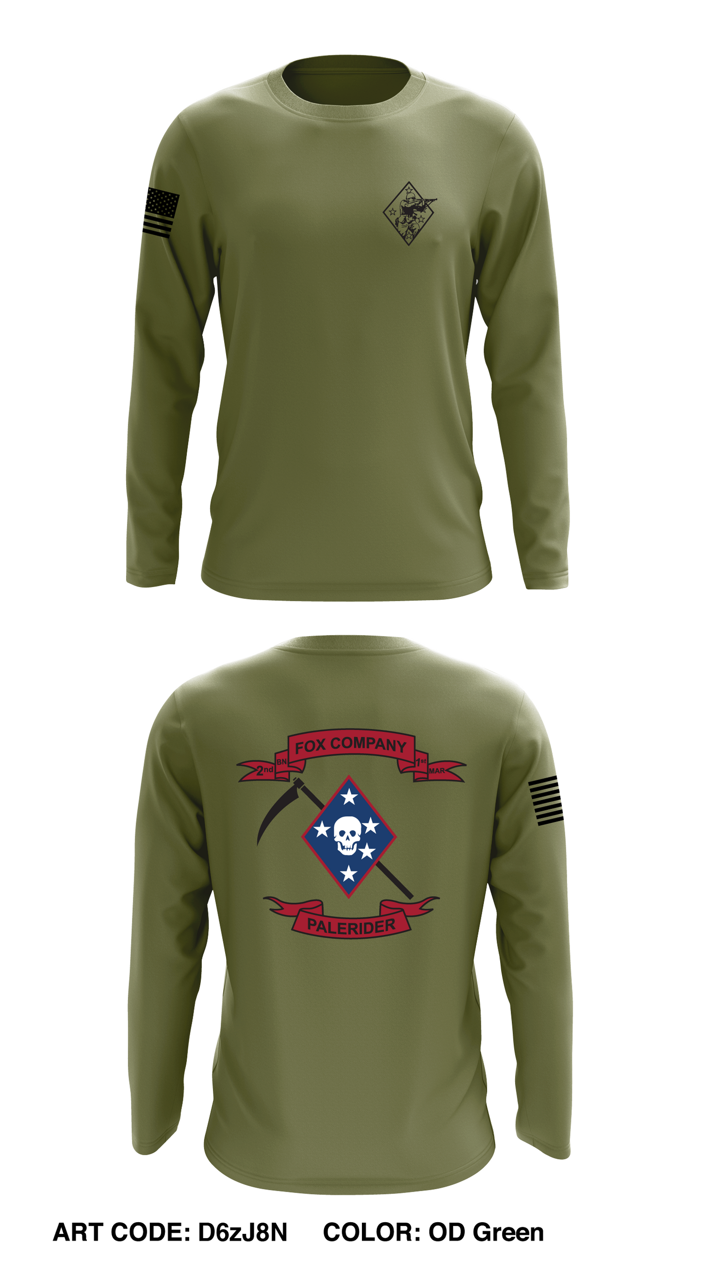 V21 Fox Company "Palerider" Core Men's LS Performance Tee - D6zJ8N