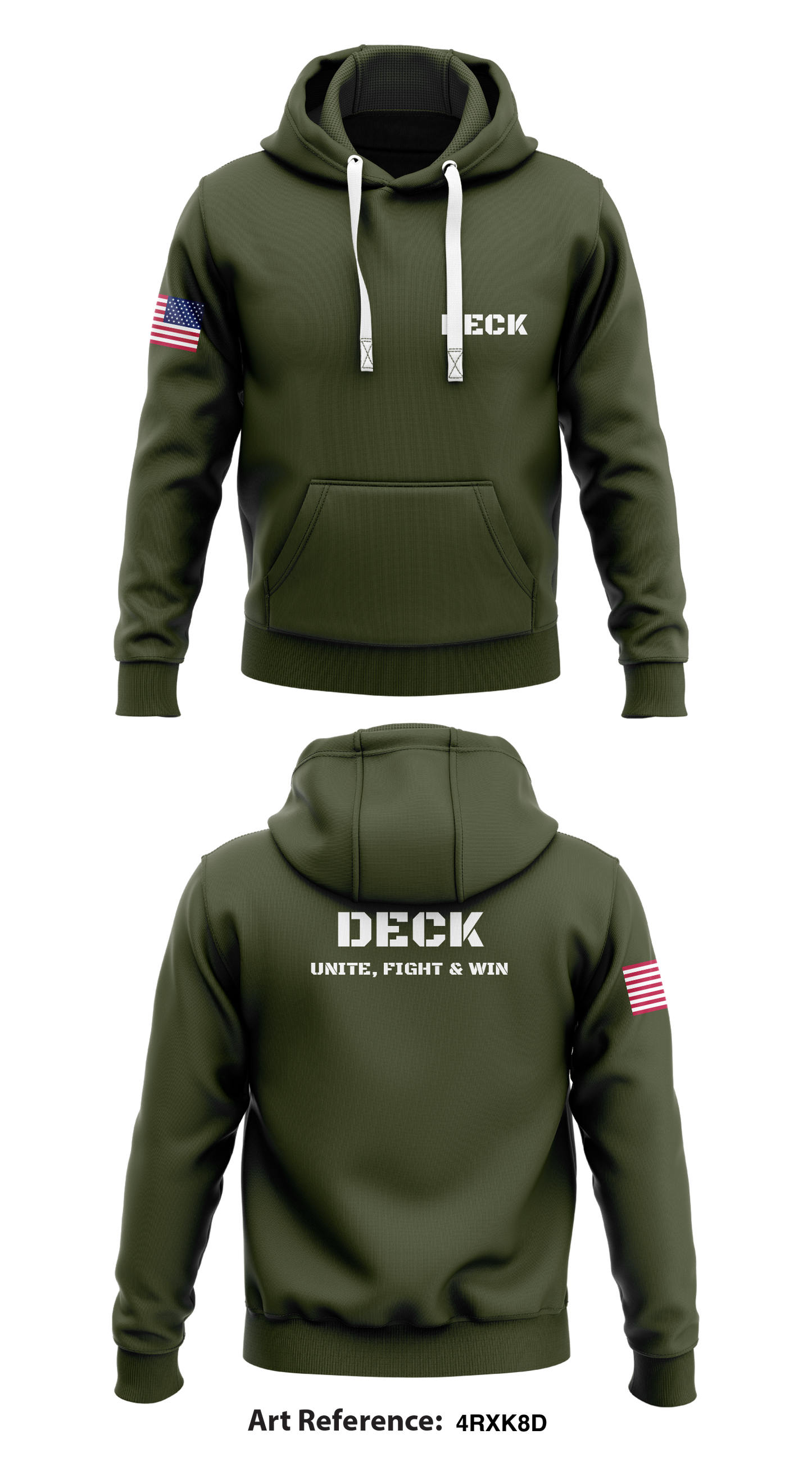 Deck Store 1 Core Men's Hooded Performance Sweatshirt - 4rxk8d