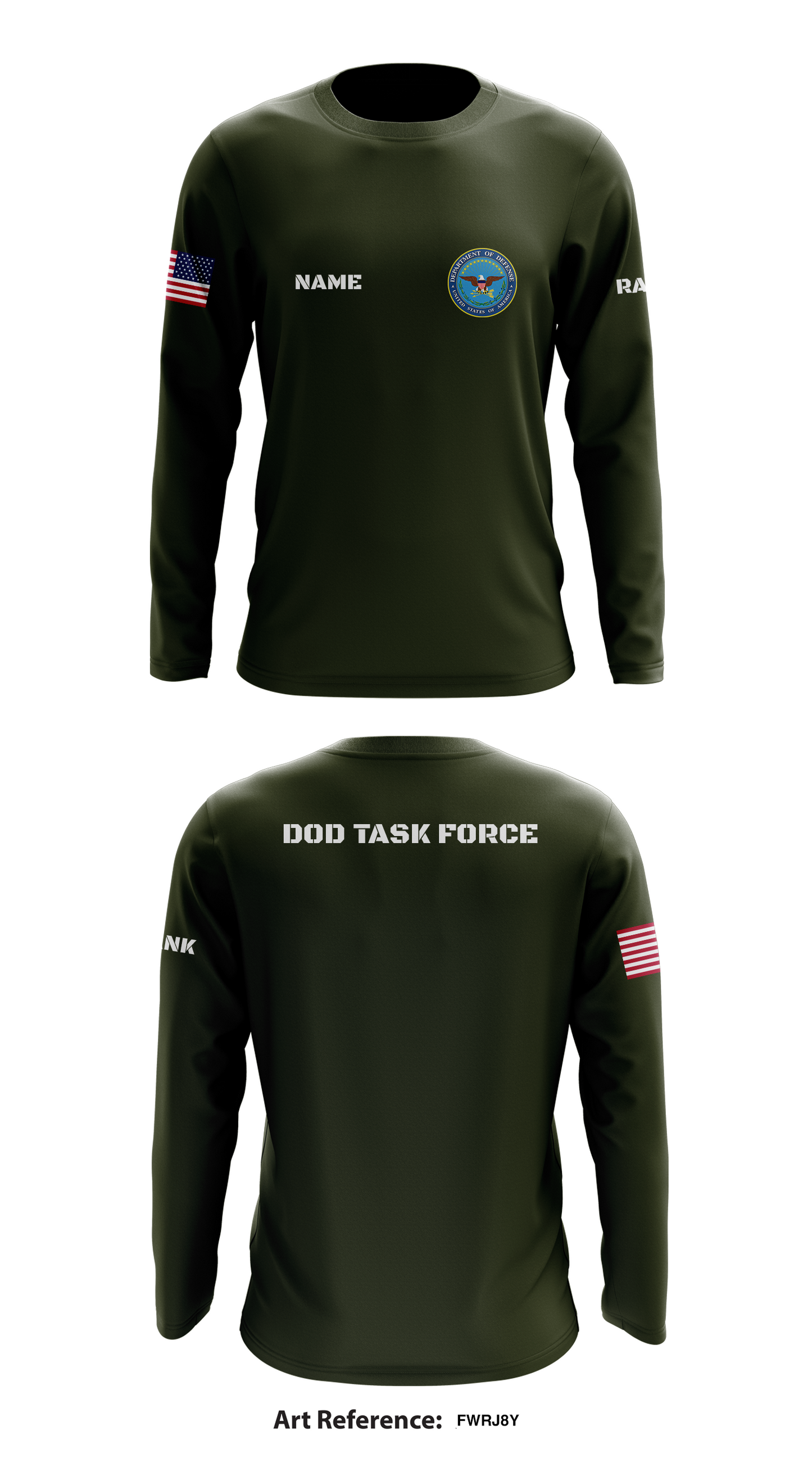 DOD Task Force Store 1 Core Men's LS Performance Tee - fWRj8Y