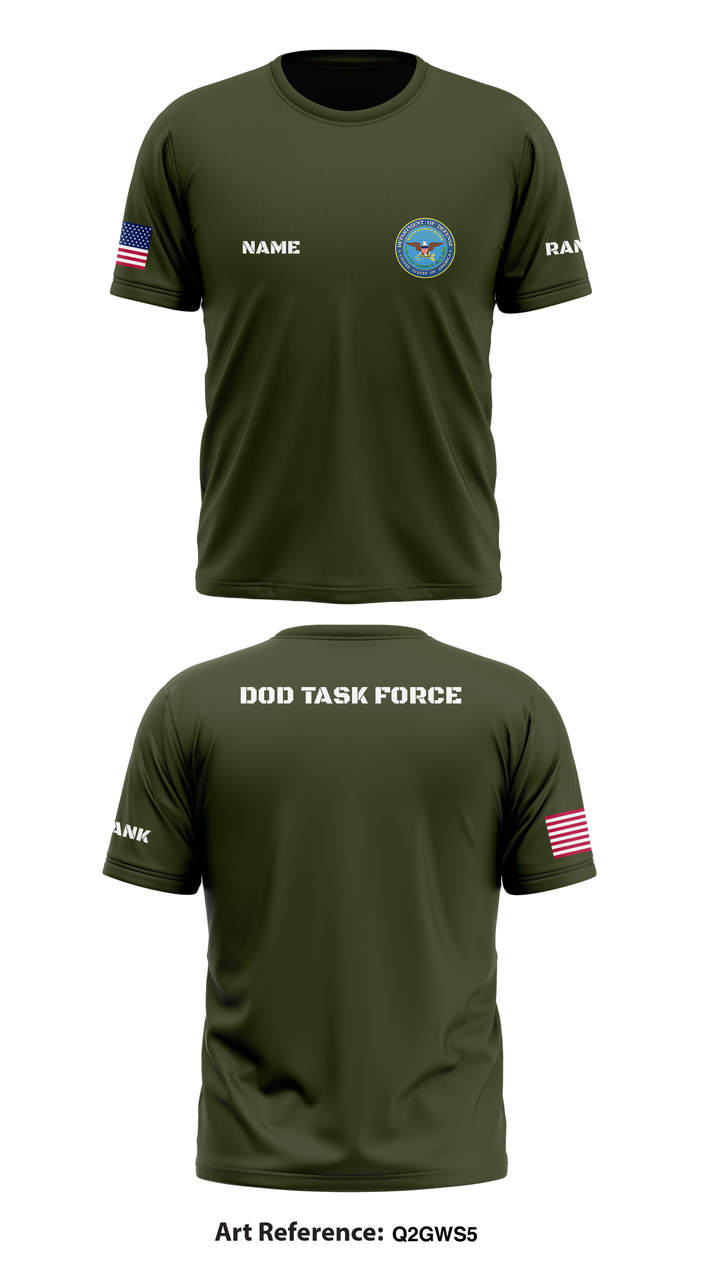DOD Task Force Store 1 Core Men's SS Performance Tee - Q2GWs5