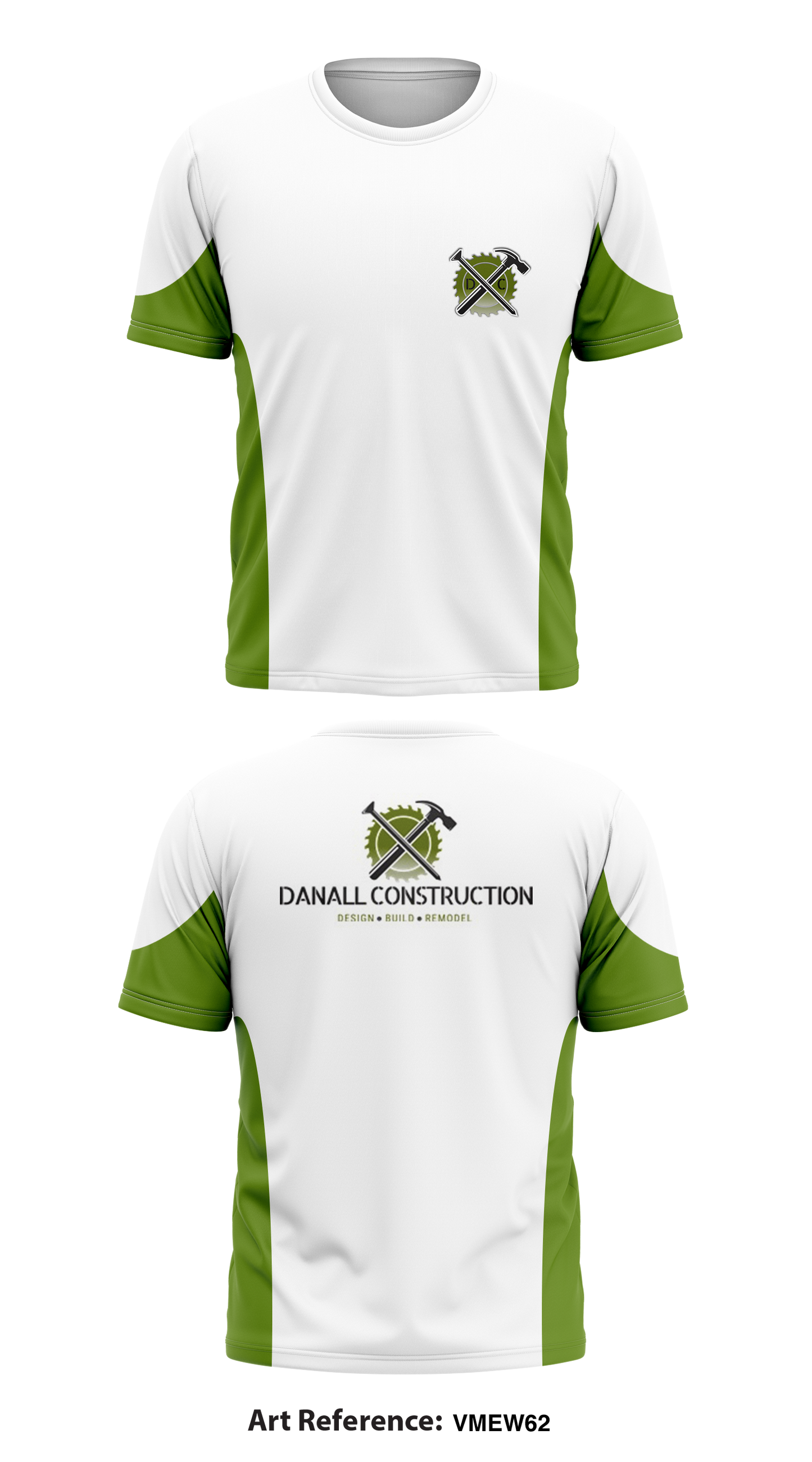 Danall Construction Store 1 Core Men's SS Performance Tee - 4DgfKR