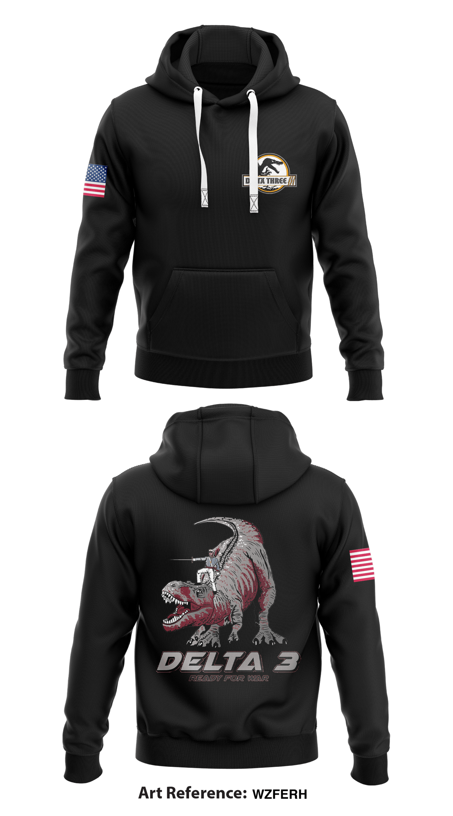 Delta Company 3rd Regiment, West Point Core Men's Hooded Performance Sweatshirt - WzfErh