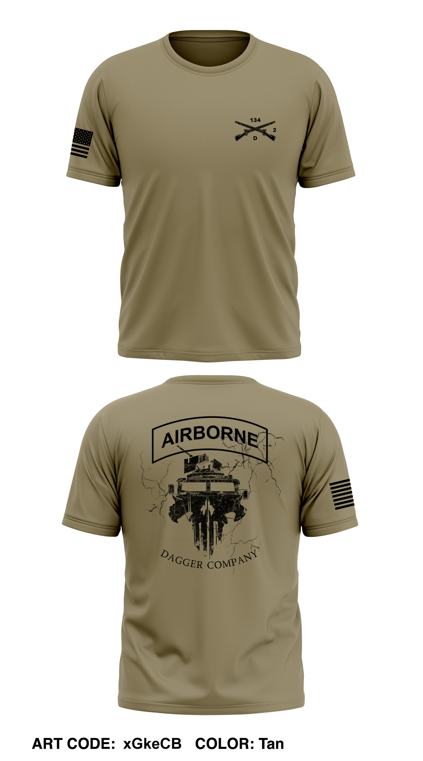 Delta Company, 2-134th IN Core Men's SS Performance Tee - xGkeCB