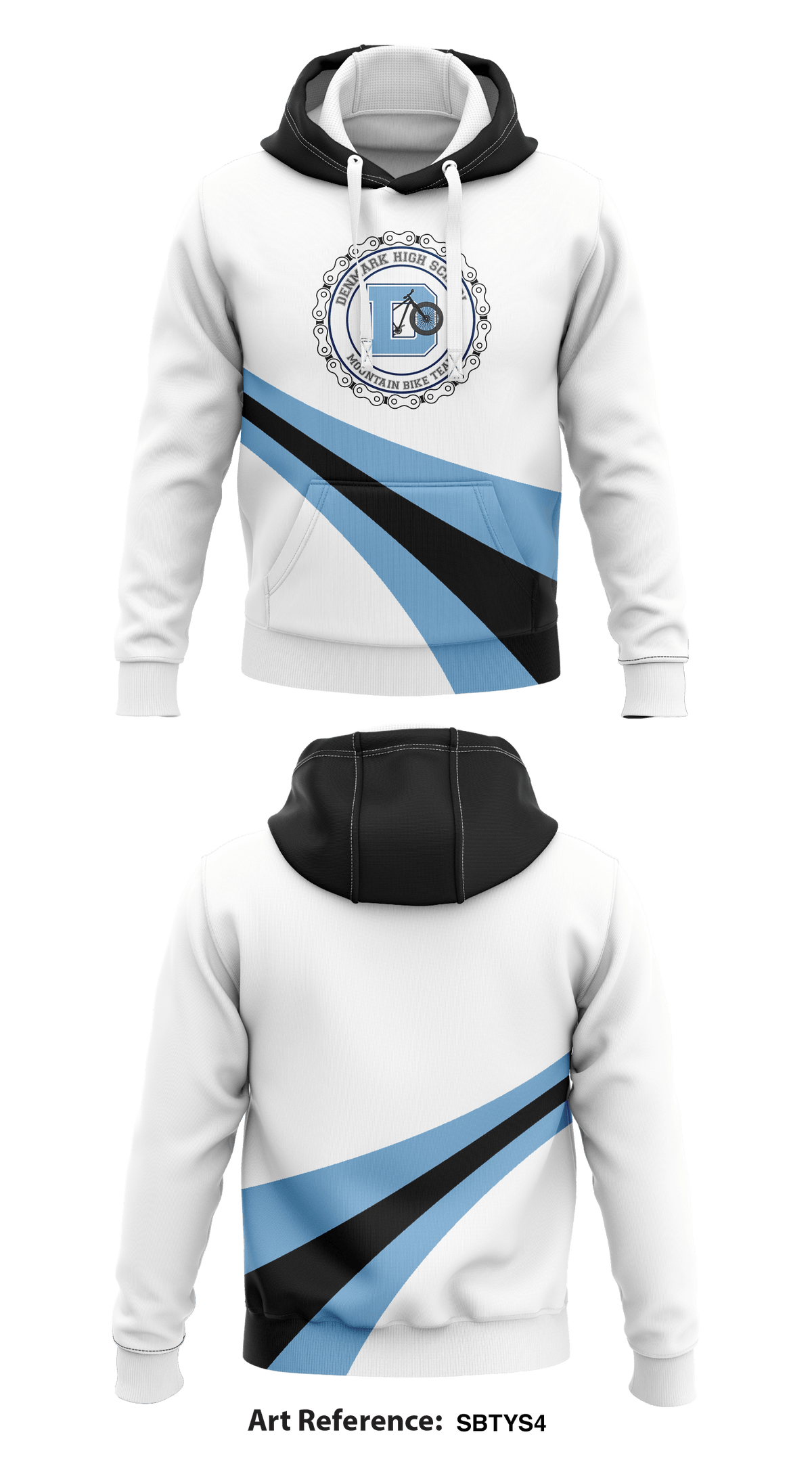 Denmark High School Mountain Bike Team Store 1 Core Men's Hooded Performance Sweatshirt - sBtYs4