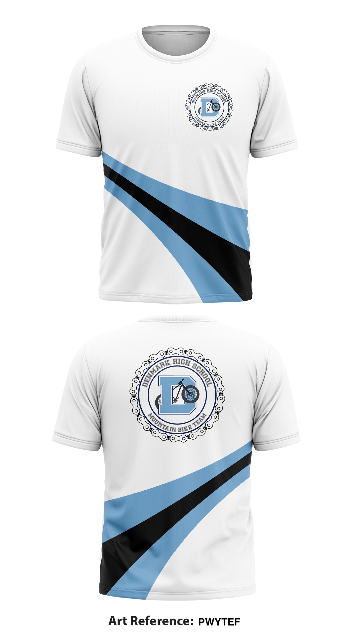Denmark High School Mountain Bike Team Store 1 Core Men's SS Performance Tee - PWyTef