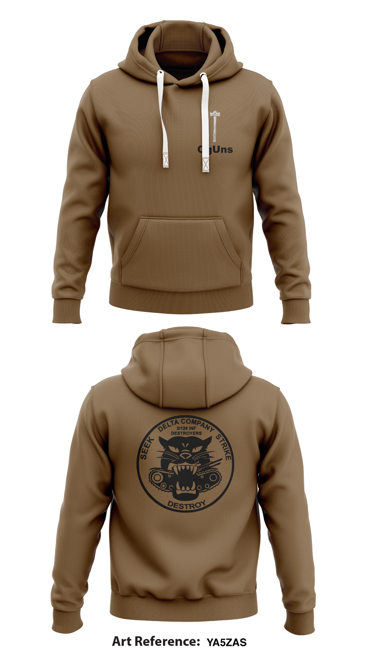 Destroyer Company Store 1 Core Men's Hooded Performance Sweatshirt - Ya5Zas