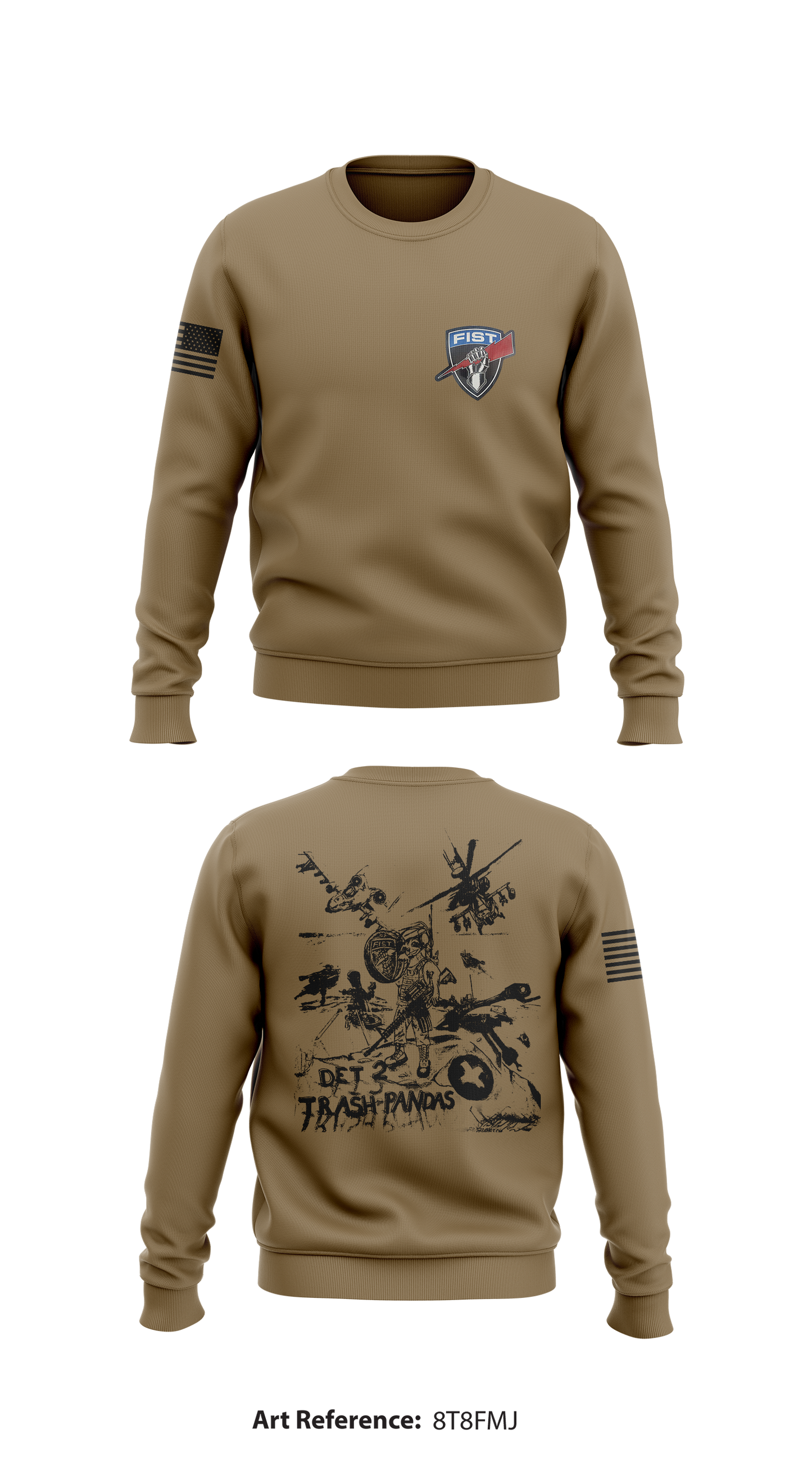 Det 2 2-122fa Store 1 Core Men's Crewneck Performance Sweatshirt - 8t8fMj